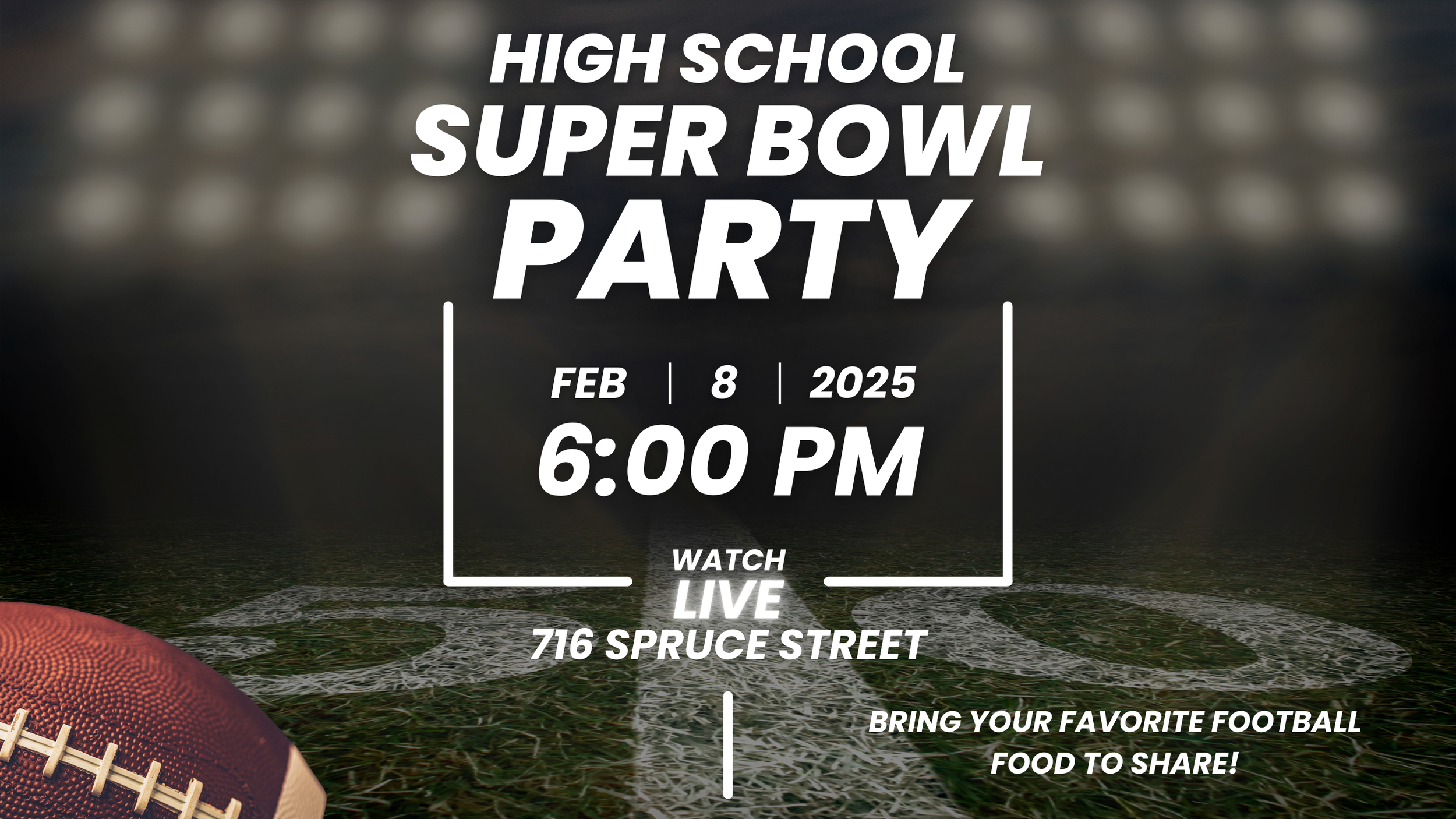 High School Big Game Party