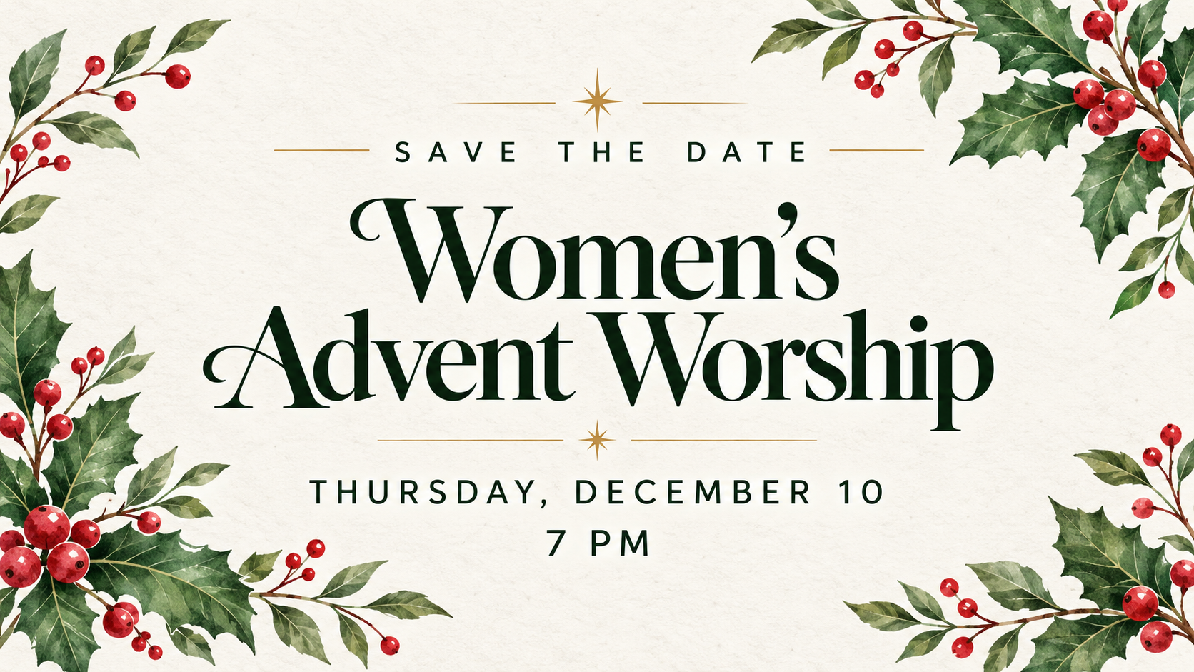 Women's Advent Worship
