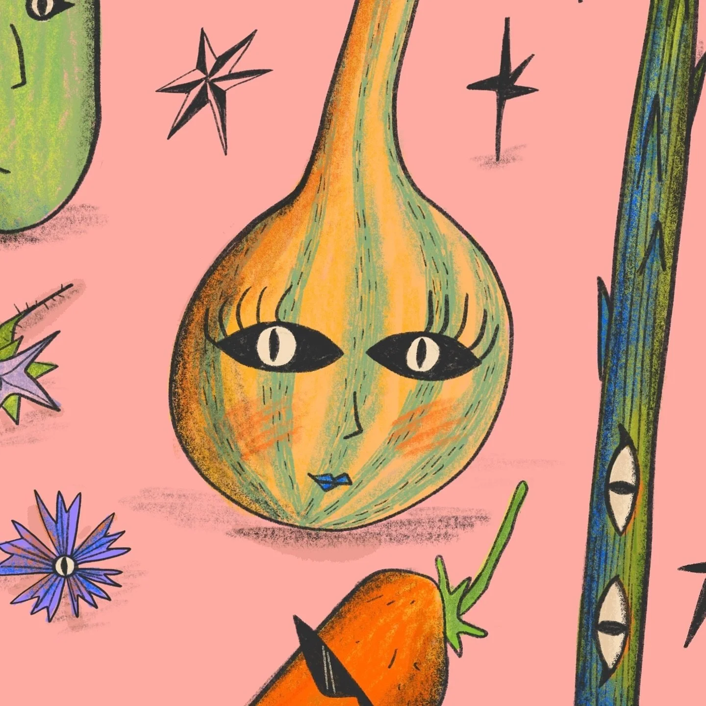 Your crookneck squash is blushing!