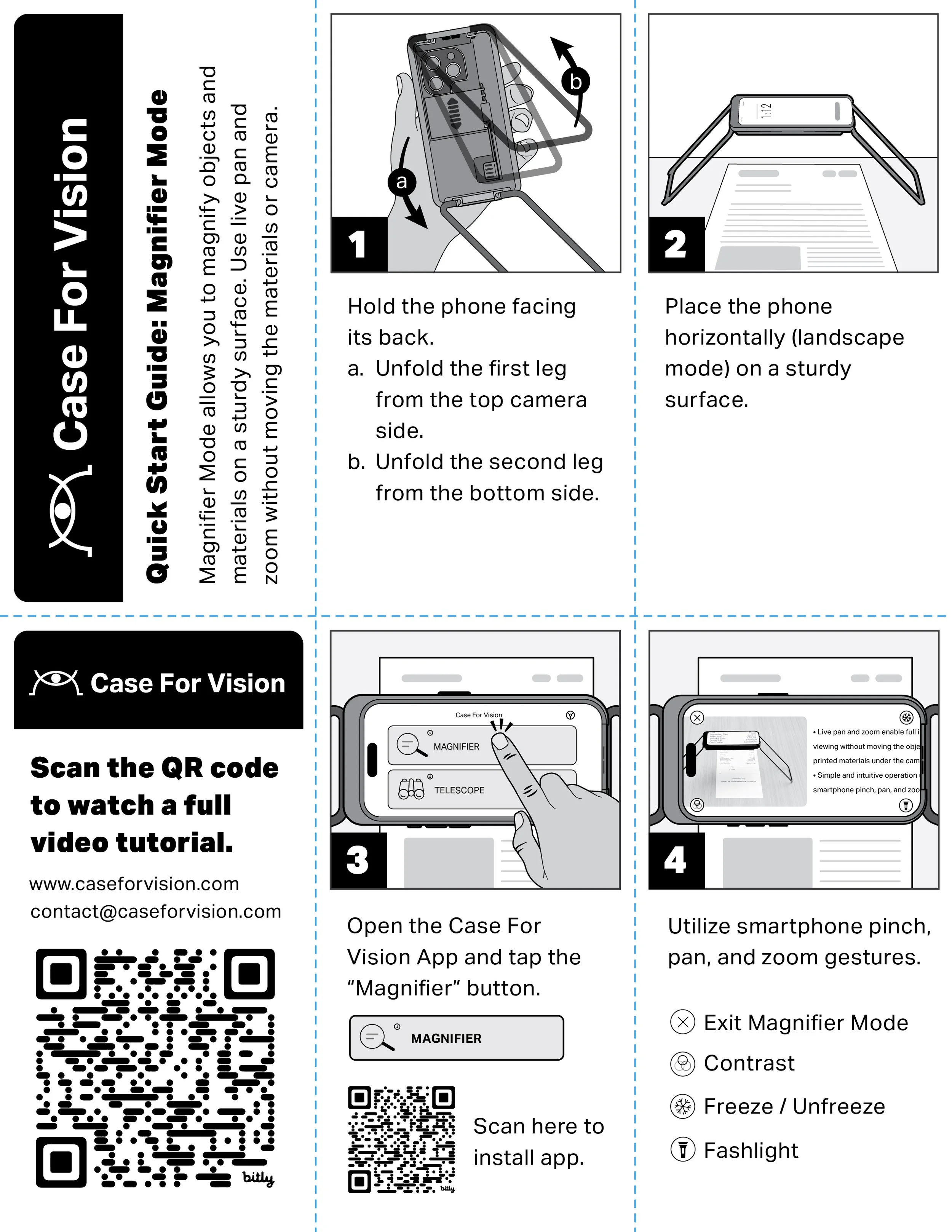 Case For Vision - Folding Instructions