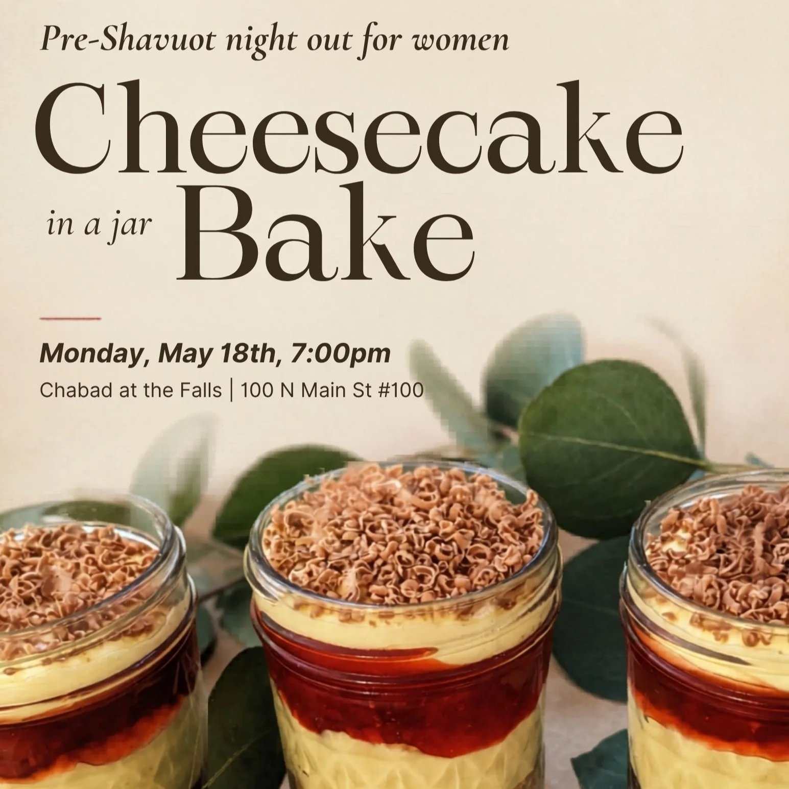 Women's Cheesecake Bake