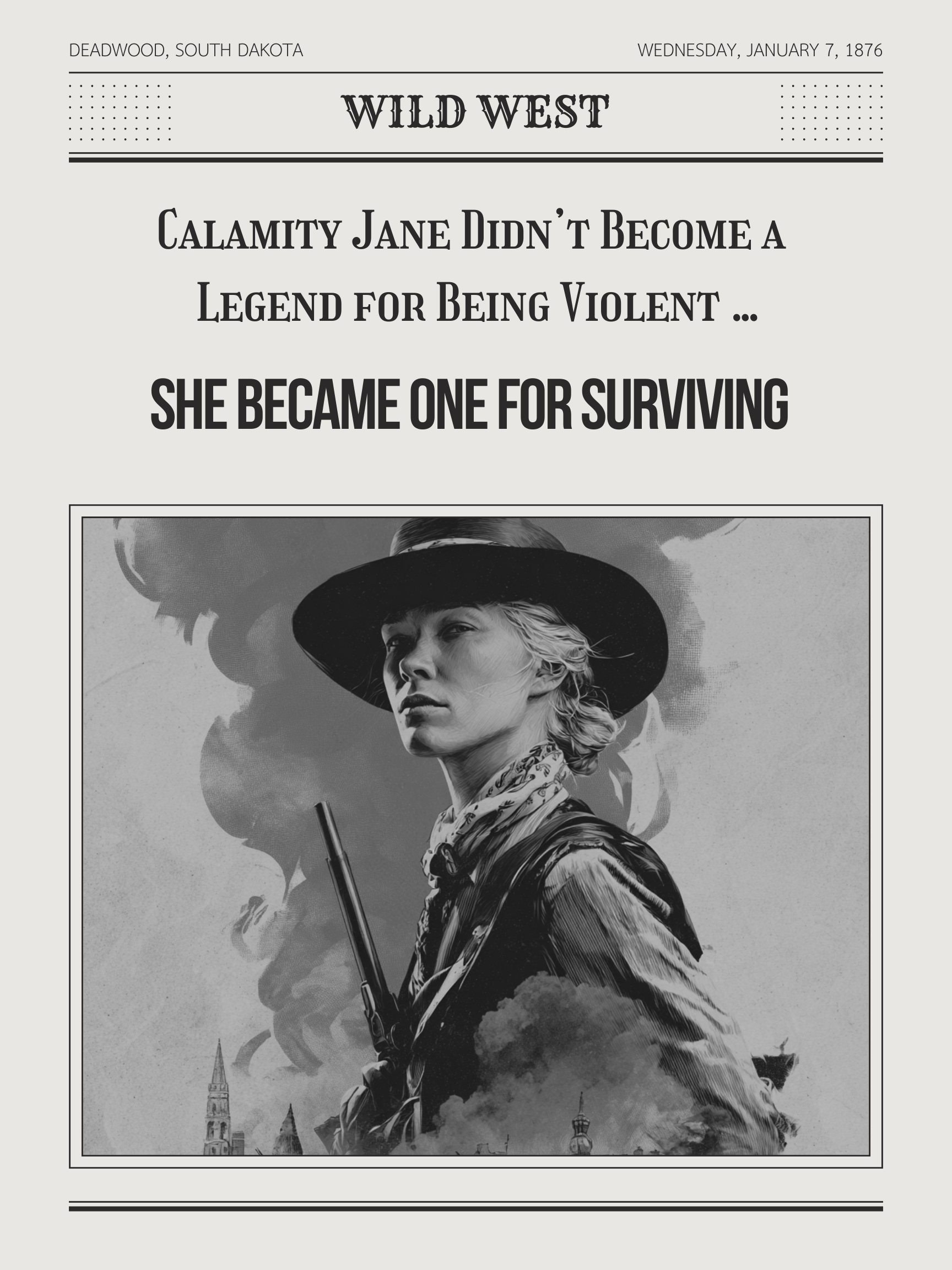 Calamity Jane Didn’t Become a Legend for Being Violent …She Became One for Surviving