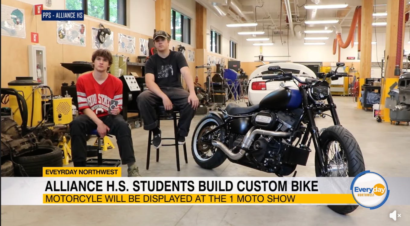KOIN 6: King Snake Alliance High School Custom Motorcycle to Debut at The One Show