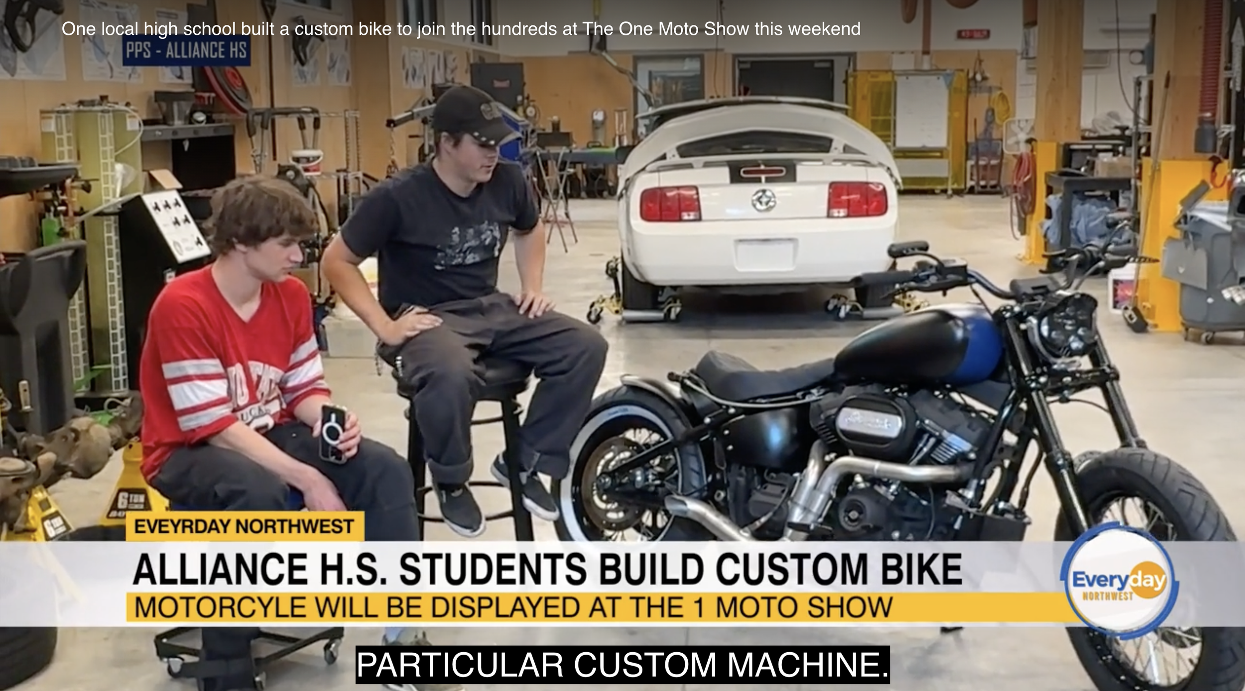 Everyday Northwest: Local Students Built a Custom Bike You Can See at The One Moto Show This Weekend