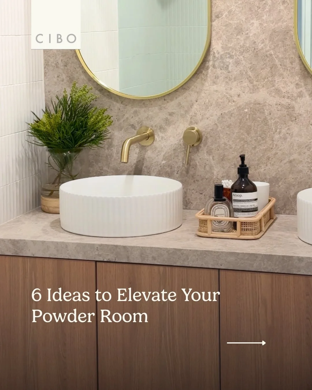 Your powder room deserves a touch-up too, here&rsquo;s some inspo 🫧

For more style tips head to our link in bio.