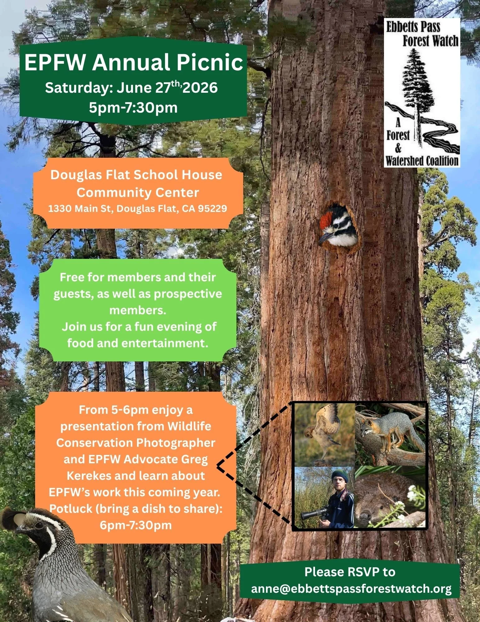Join us for EPFW’s Annual Picnic June 27th, 2026 5:00pm-7:30pm