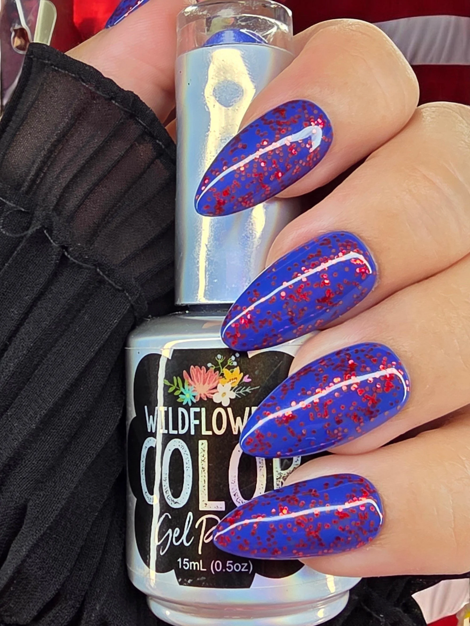 Firework Glitter Nails