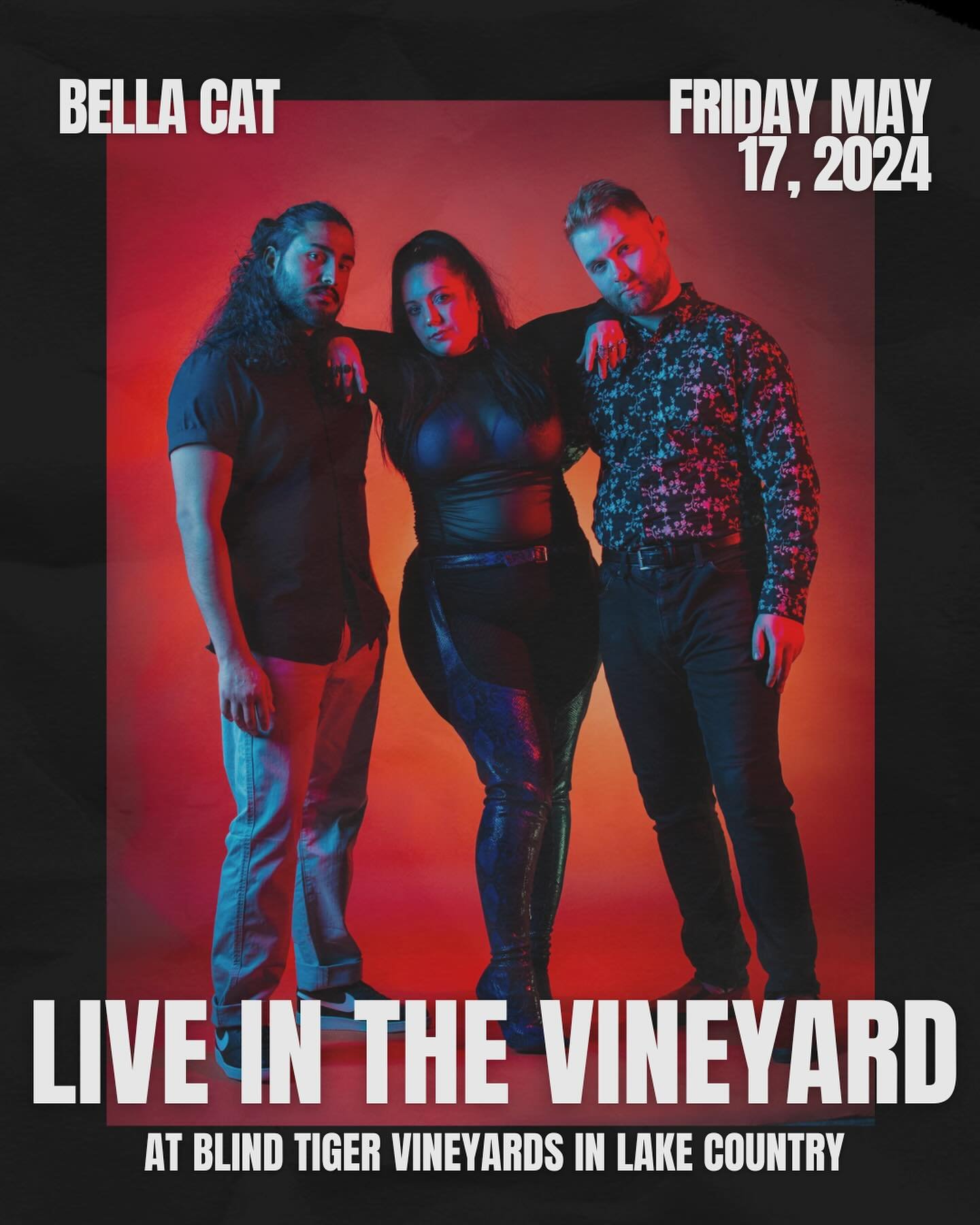 We are just one month away from our first Live in the Vineyard concert of the season! 🎵

Bella Cat will be taking the stage on Friday May 17 and Rick &lsquo;Poppa Dawg&rsquo; Halisheff is returning to the vineyard on Saturday May 18! 🙌🏻

Tickets a