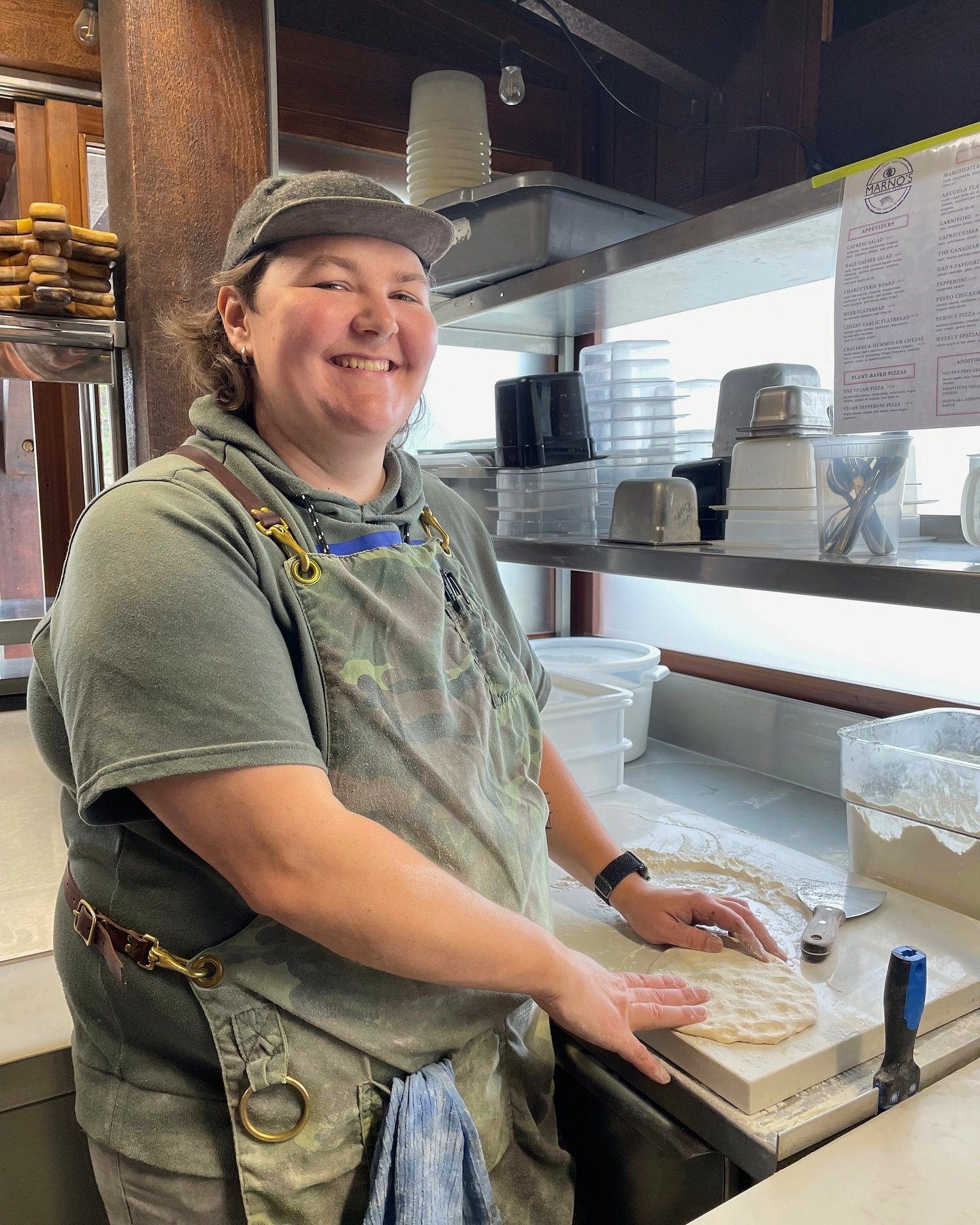 Meet Chef Morgen, the brains and talent behind the incredible Marno&rsquo;s Woodfire Pizza! 👩🏻&zwj;🍳 

Morgen is a trained chef, a literal pizza genius and one of the nicest people you&rsquo;ll ever meet.  We are so happy to have her back in the k