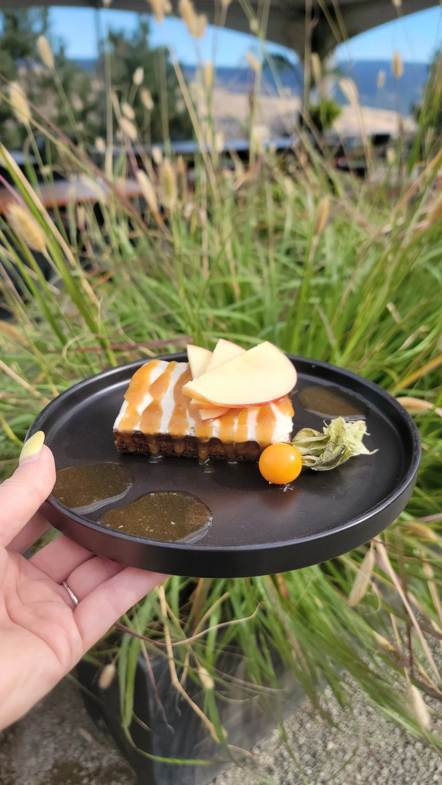 Pumpkin spice, but make it cake. 🎃☕🍎
With maple espresso, cream cheese icing, and a little toffee drizzle — this is fall on a fork.
Add apples + a gooseberry on top and it’s basically autumn giving you a hug.
Only here until Sunday