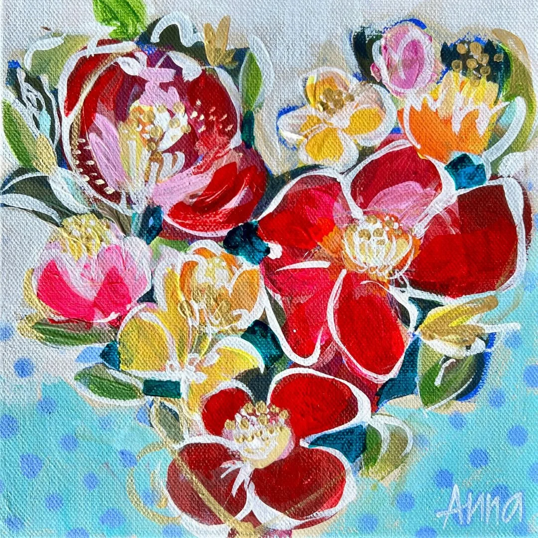 'Feel the Love 2' - 20x20cm - Anna Battle