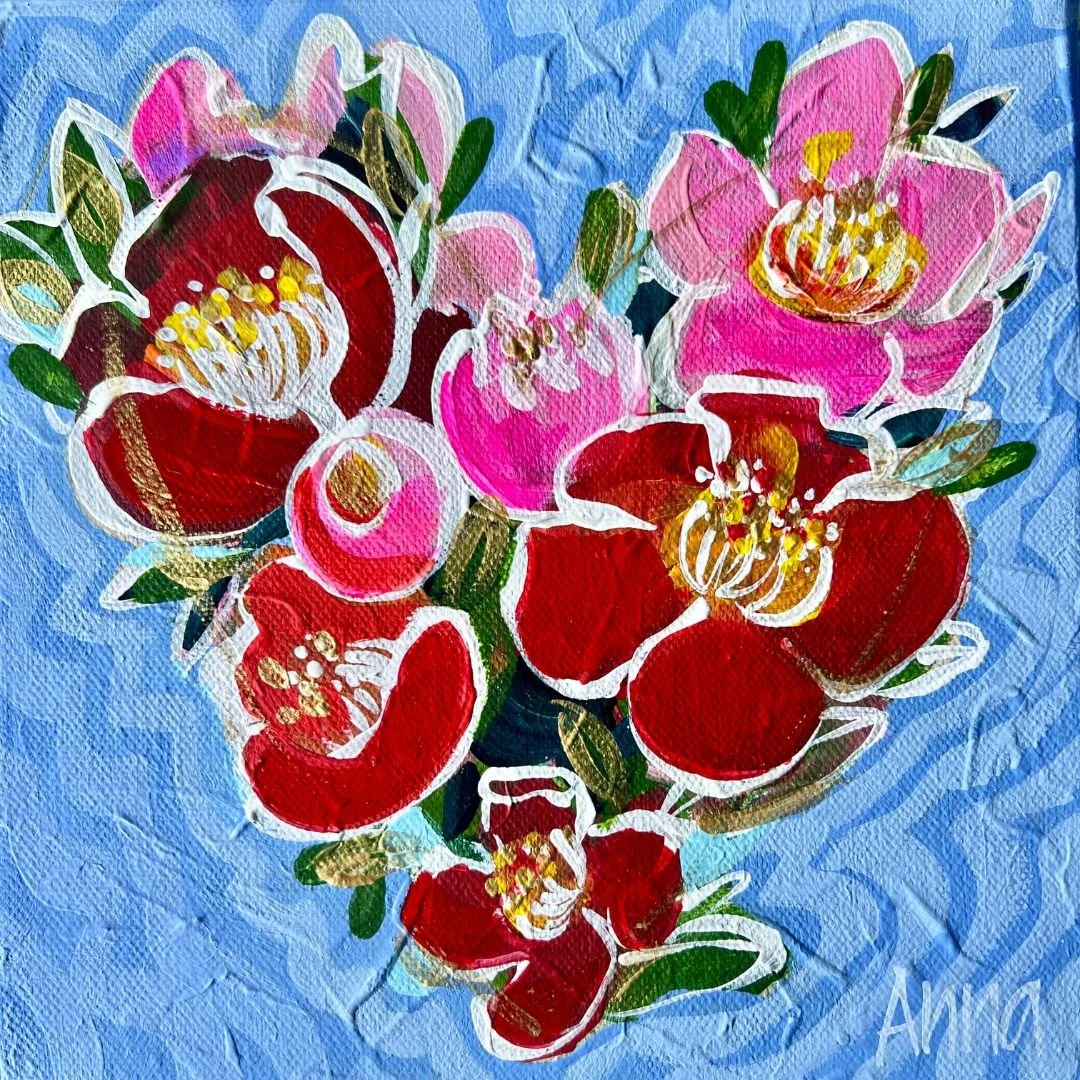 'Feel the Love 3' - 20x20cm - Anna Battle