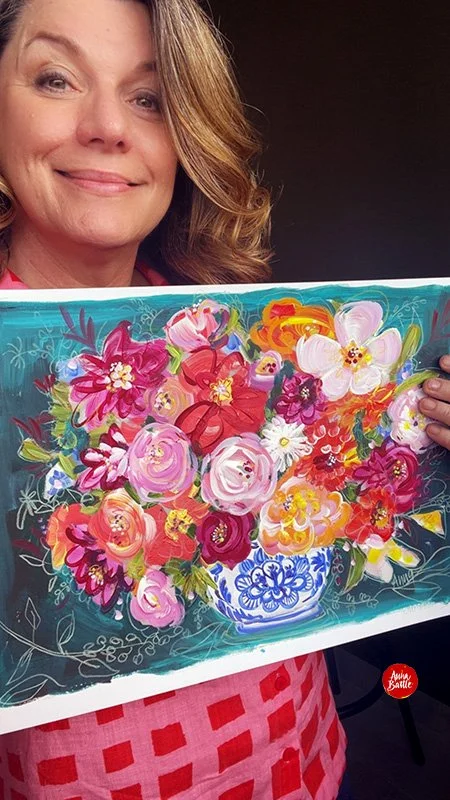 Blue Bowl of Blooms - with Anna.jpg