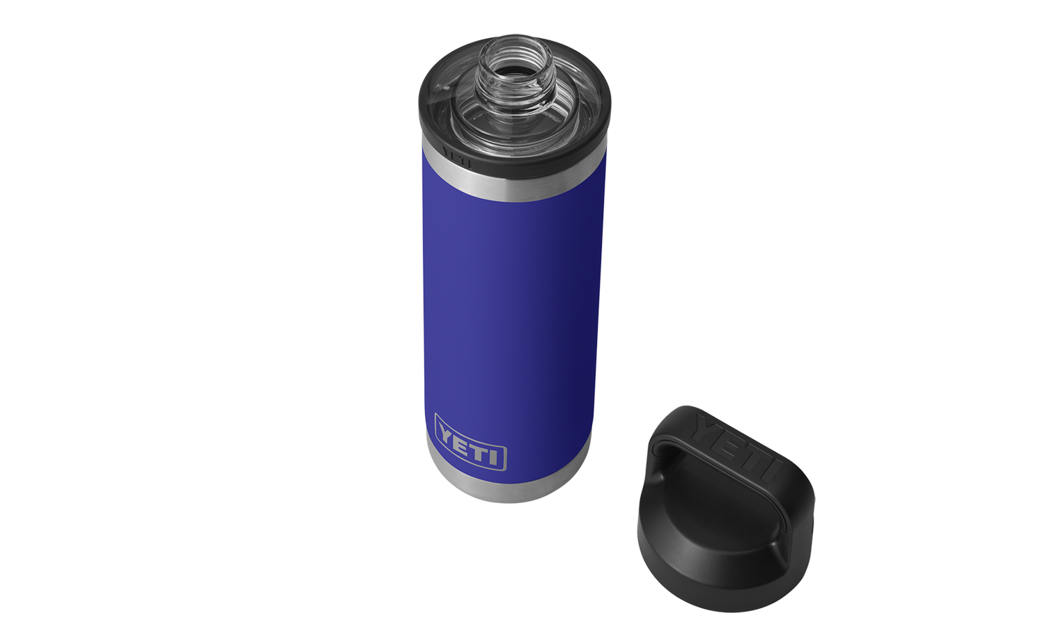 YETI Rambler Bottle - 18 oz. - Chug Cap - Aquifer Blue - TackleDirect