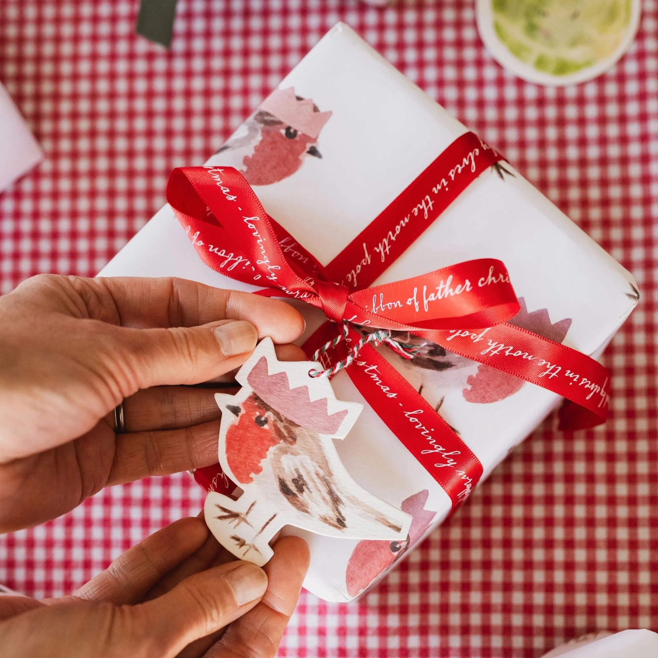 Robin Christmas Gift Tag