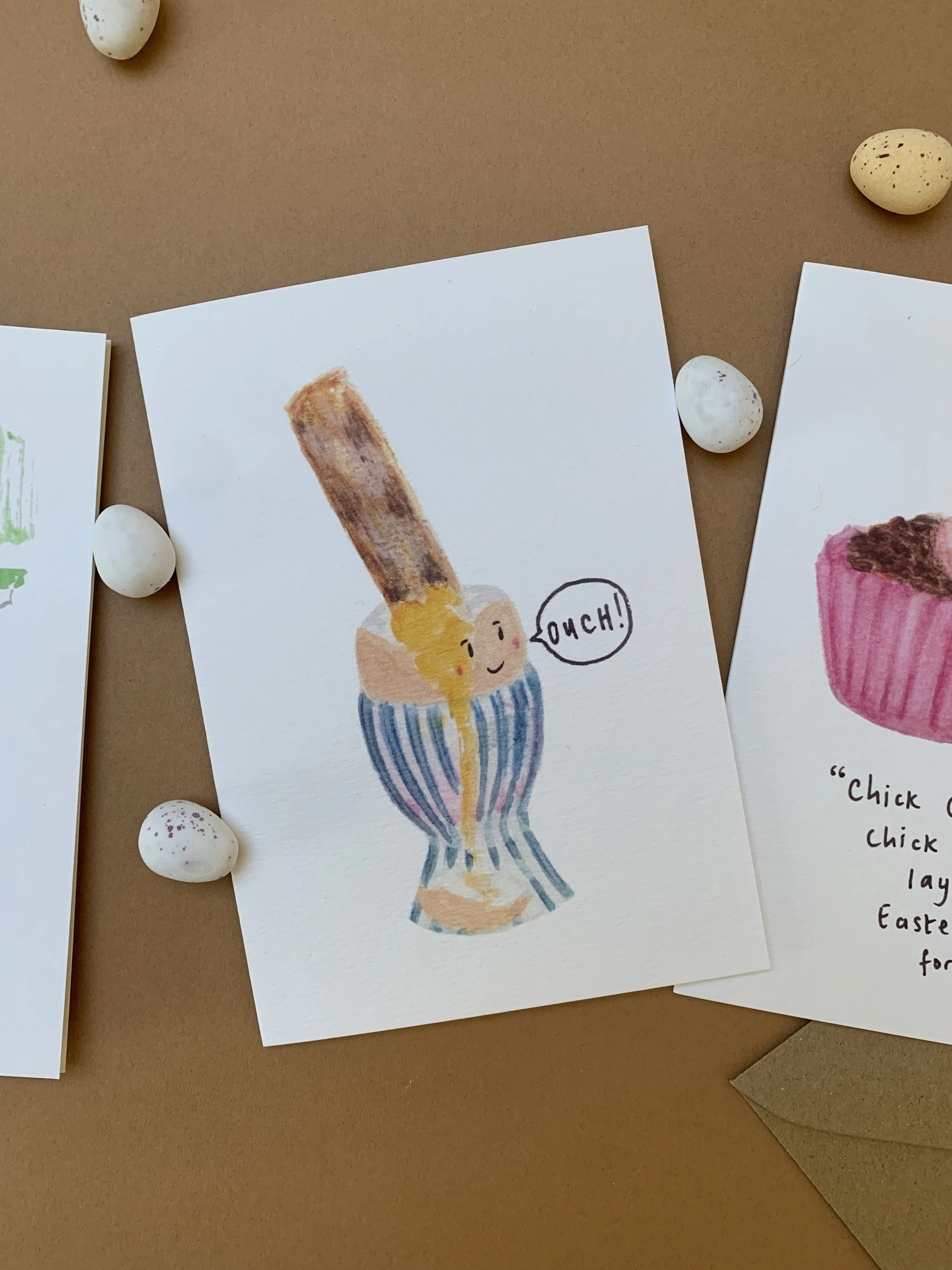 Funny Dippy Egg And Soldier Easter Card