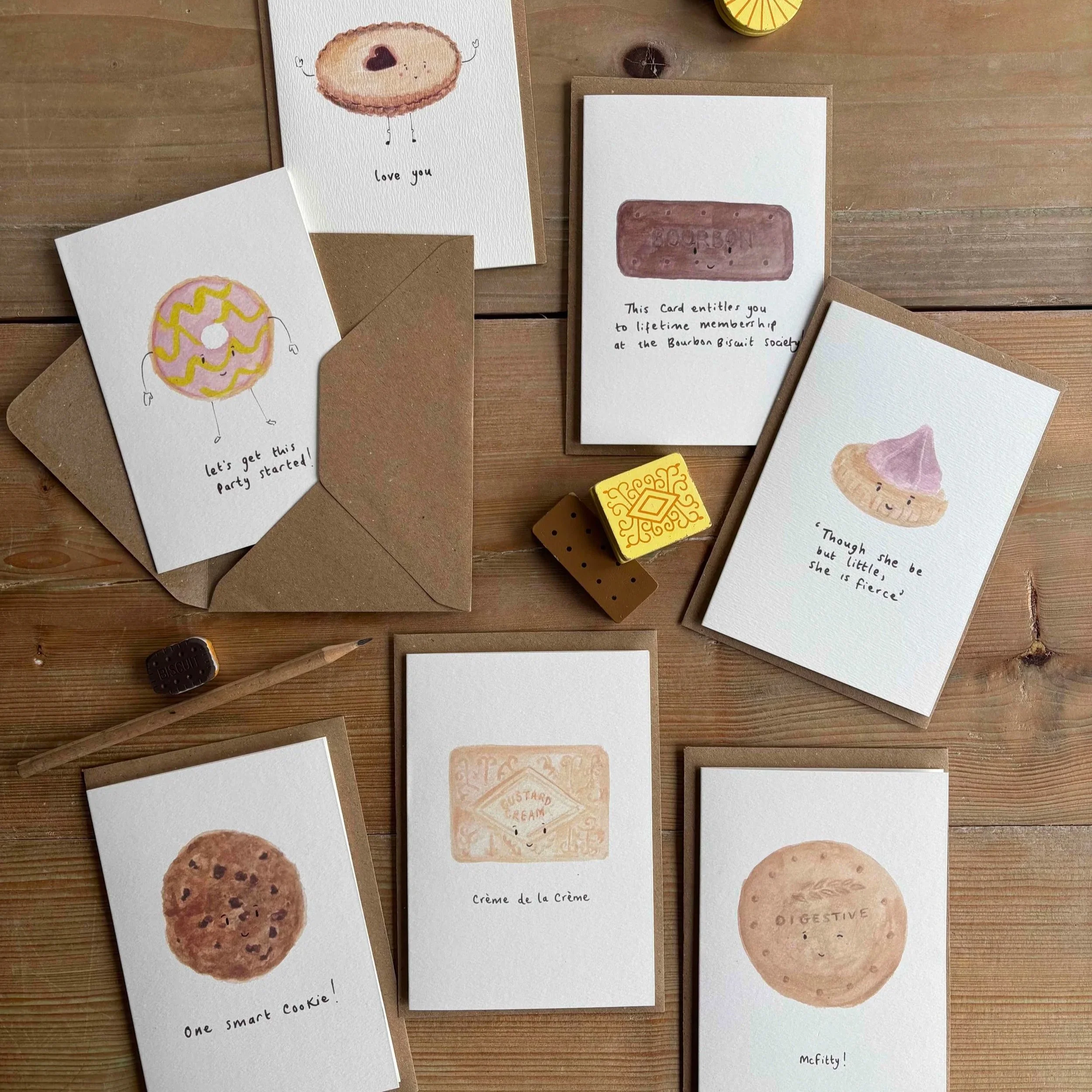 Biscuit themed greeting cards (Copy)