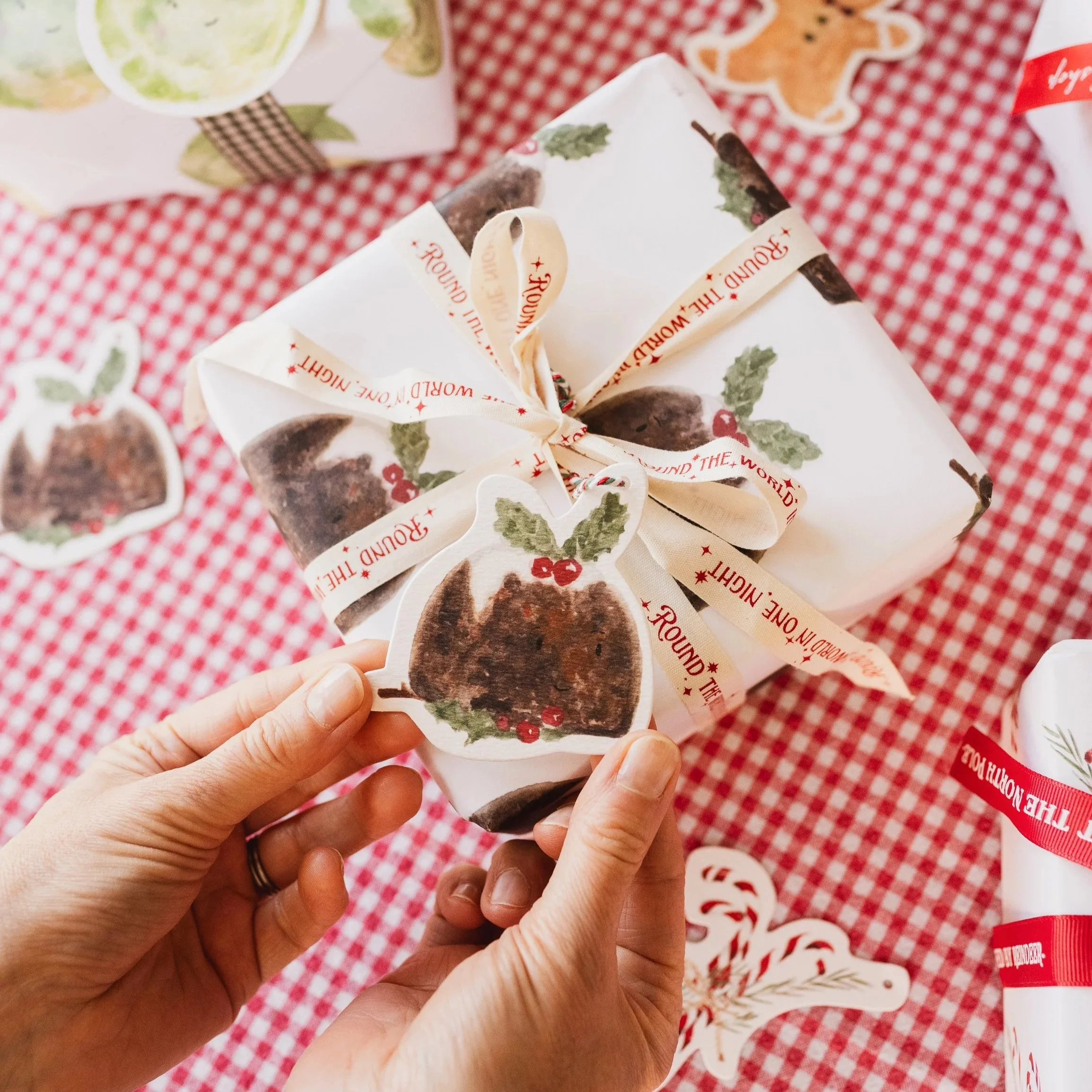 Christmas Pudding Gift Tag