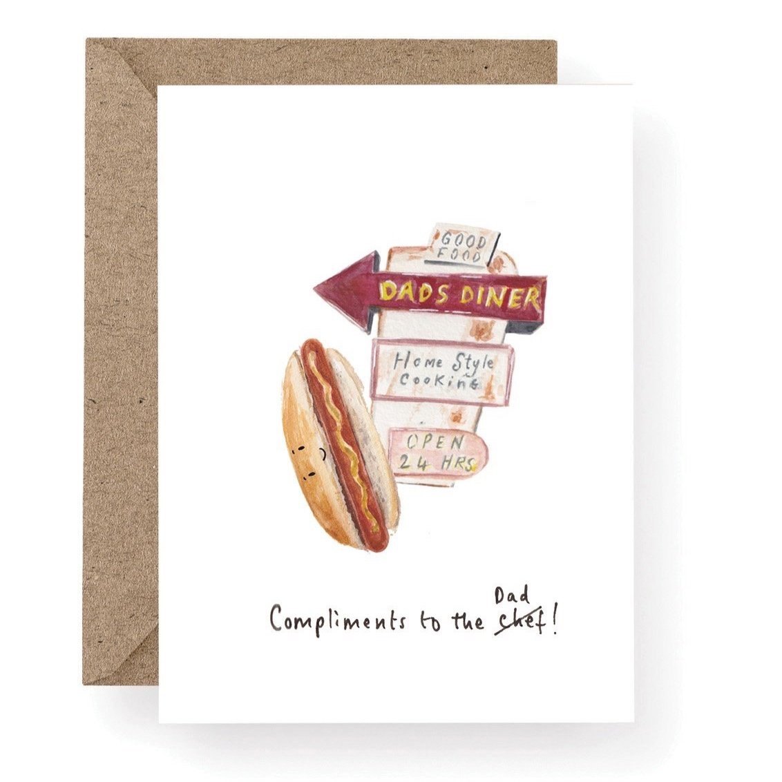 Dad's Diner Father's Day Card