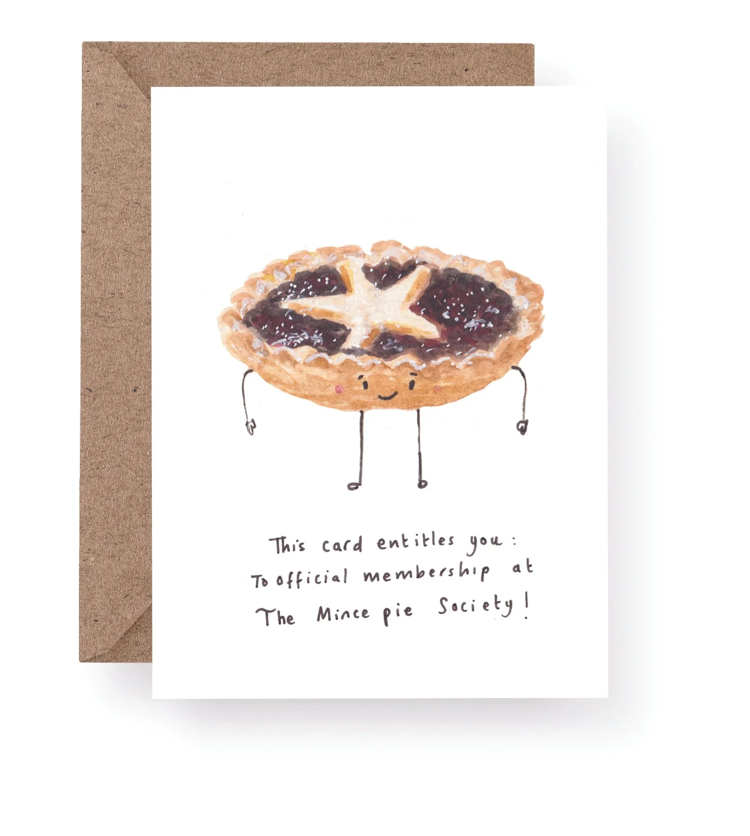 Mince Pie Society Christmas Card