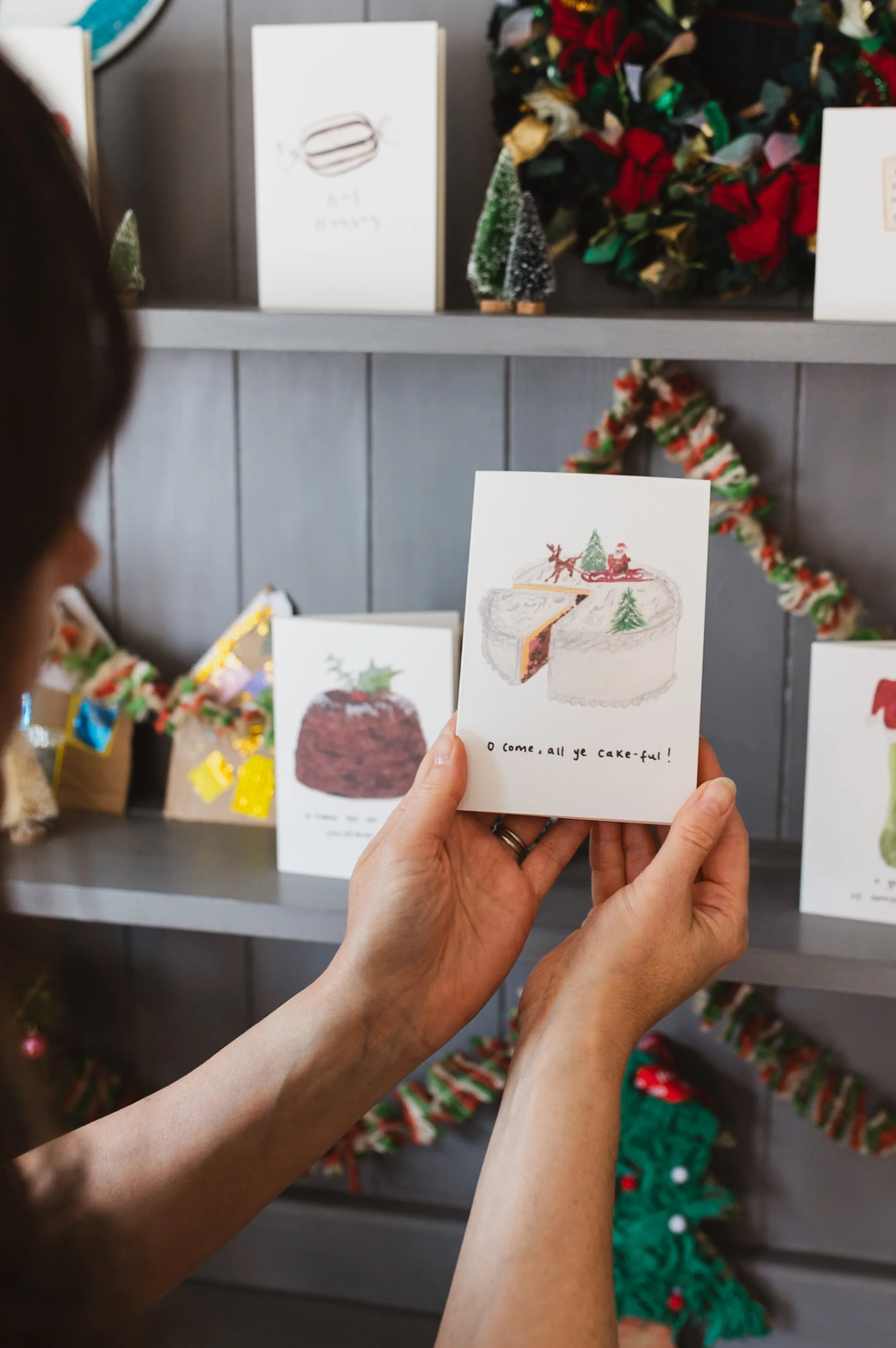 O come all ye faithful Christmas Carol Christmas Card