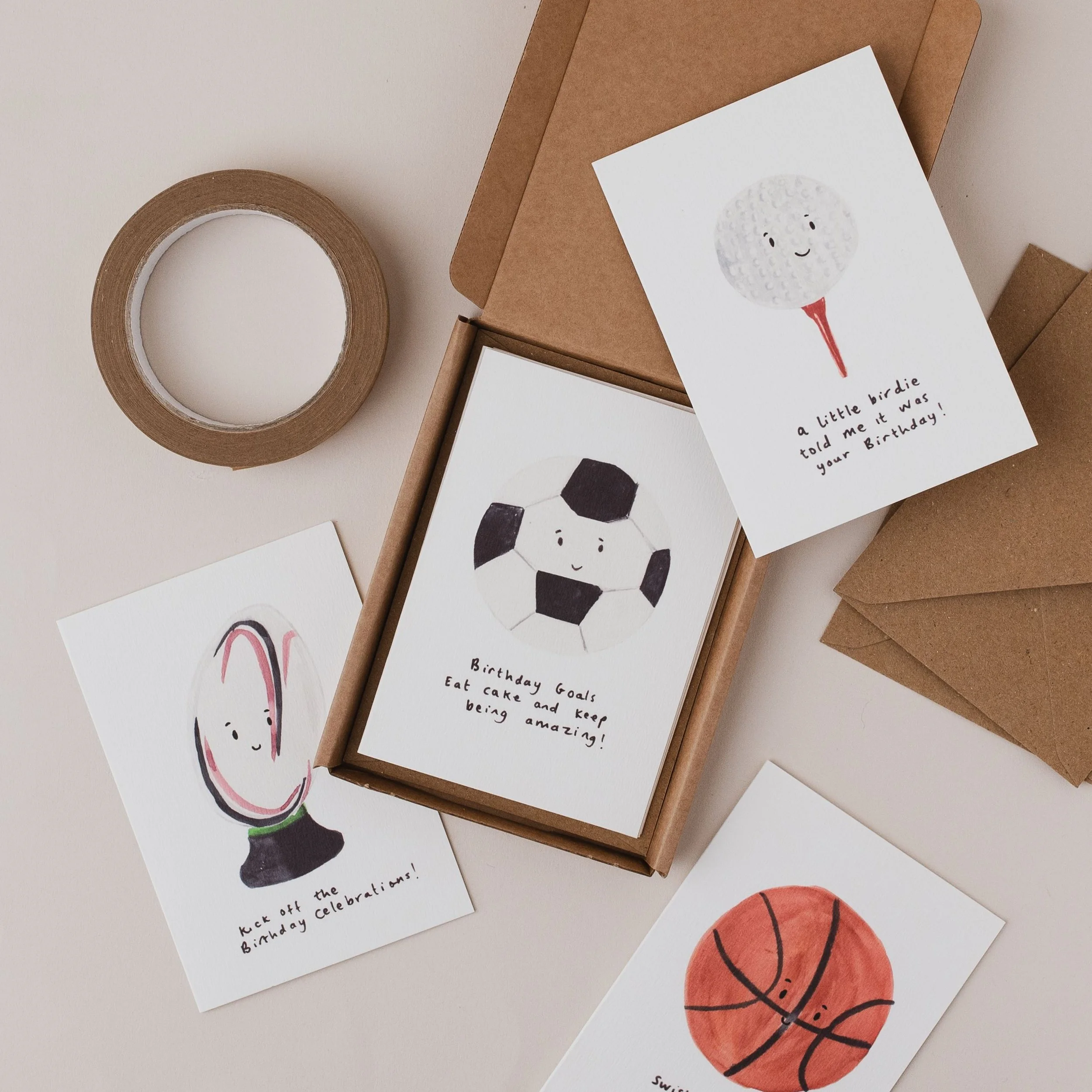 Sports Ball Boxed Set Cards