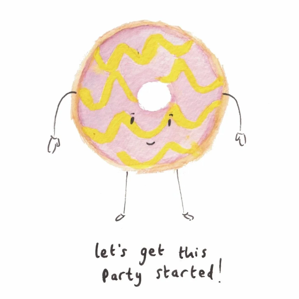 Party Ring Biscuit Birthday Card