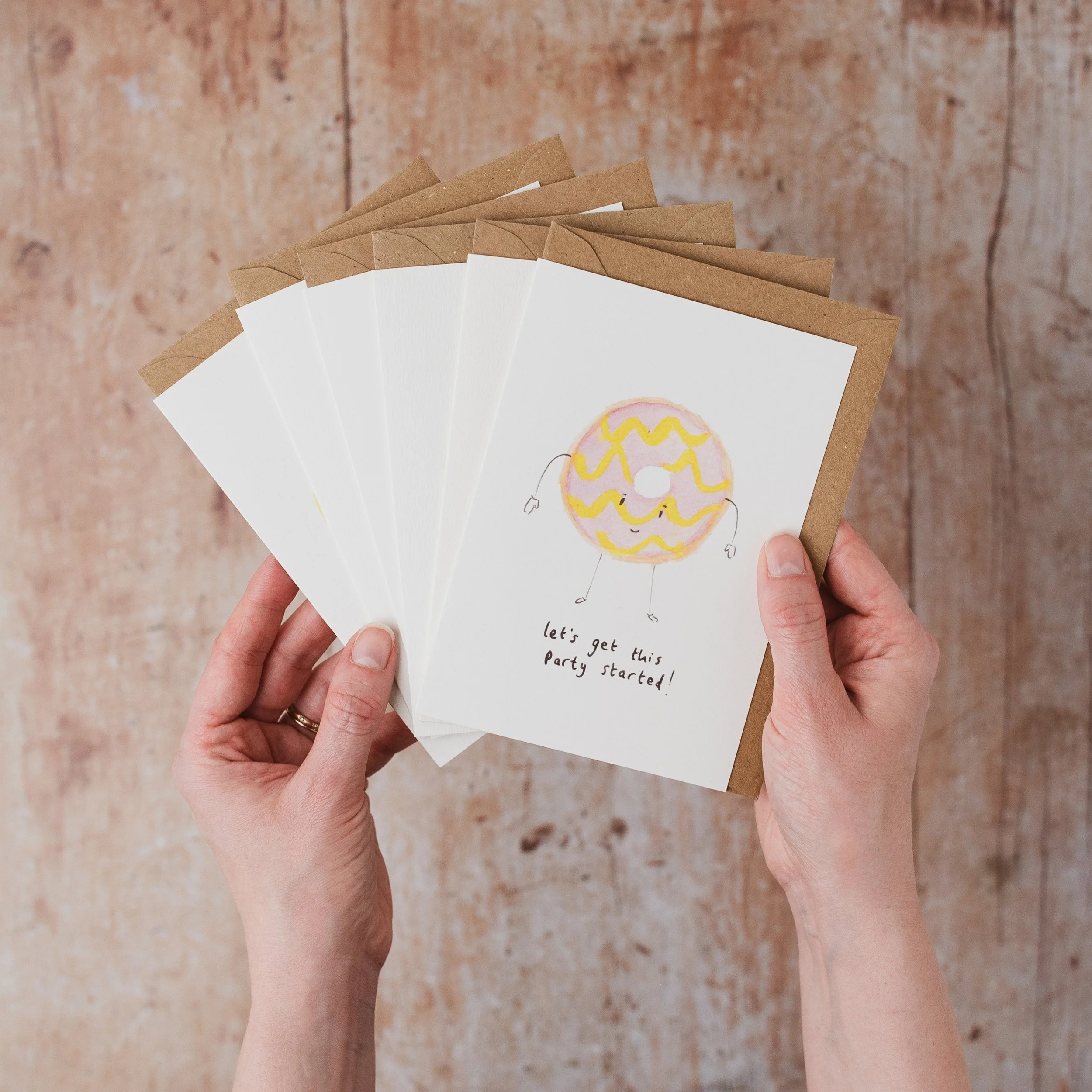 Pack of 6 Birthday Cake Cards