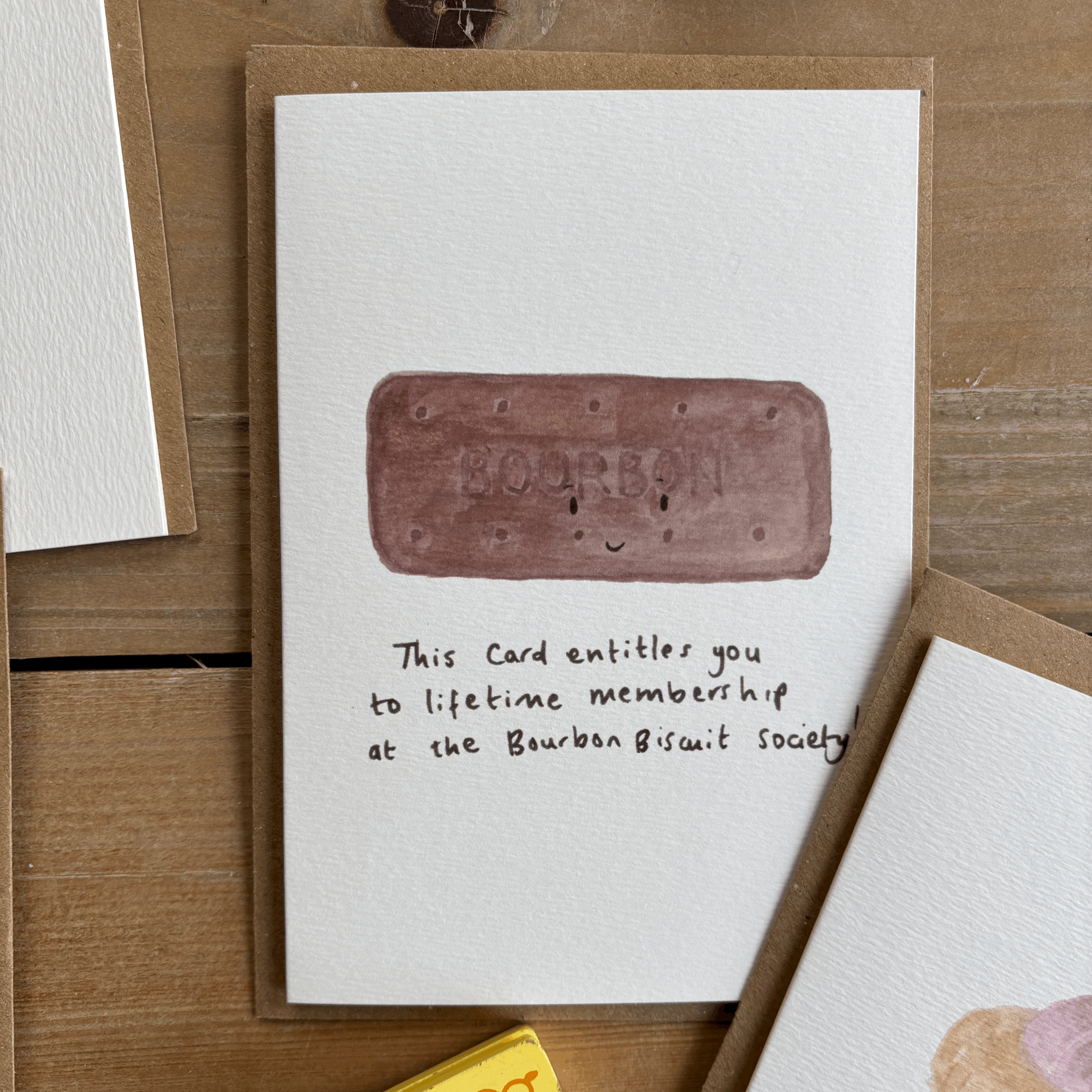 Bourbon Biscuit Birthday Card