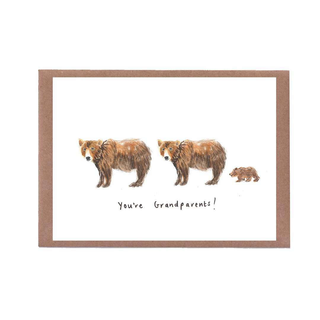 You're Grandparents Bear Family Card
