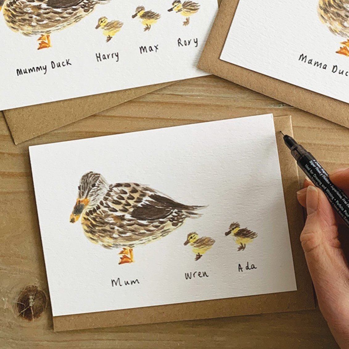 Personalised Mama Duck Mother's Day Card