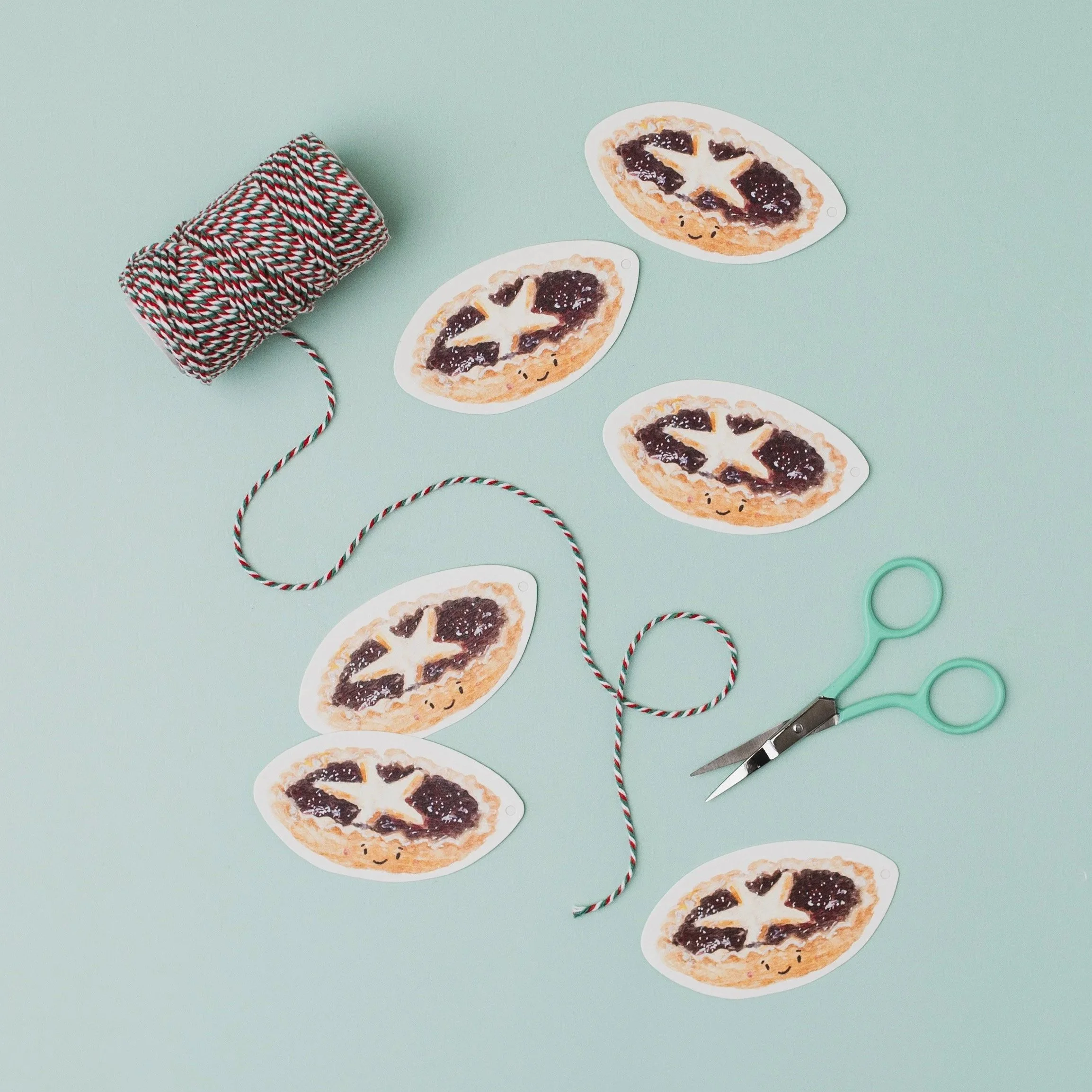 Mince Pie Christmas Gift Tags