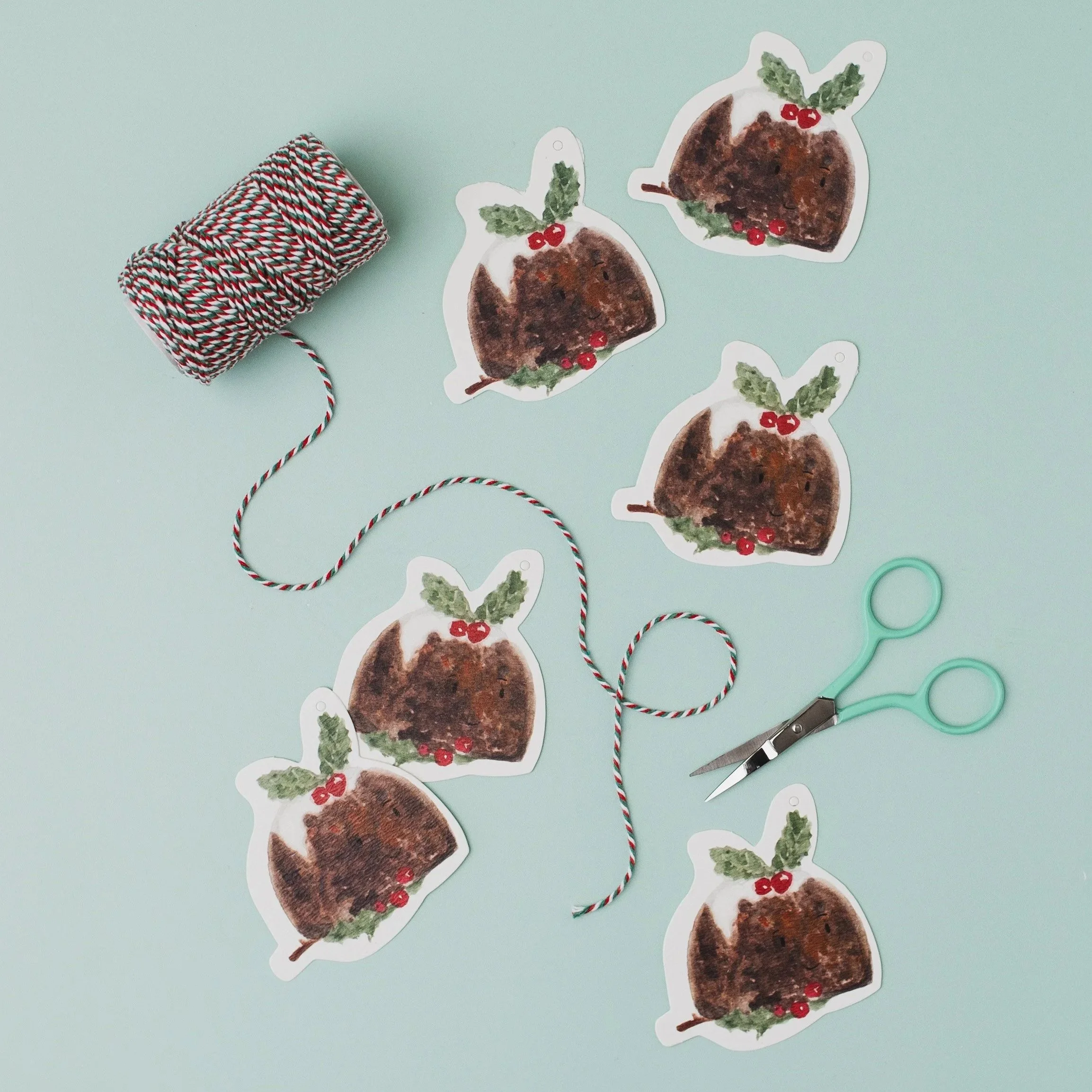 Christmas Pudding Gift Tags