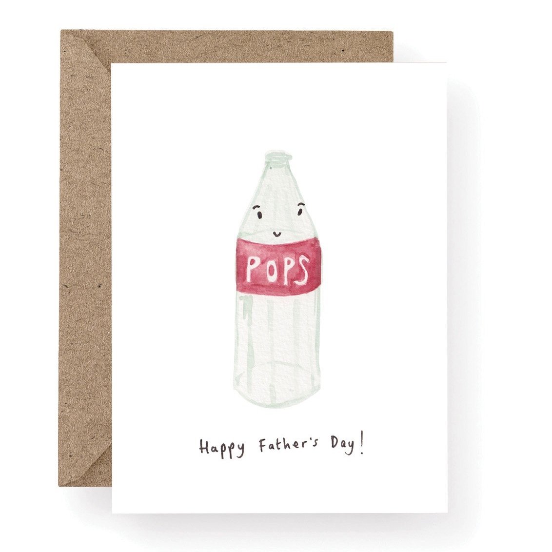 Pops Cola Bottle Father's Day Card
