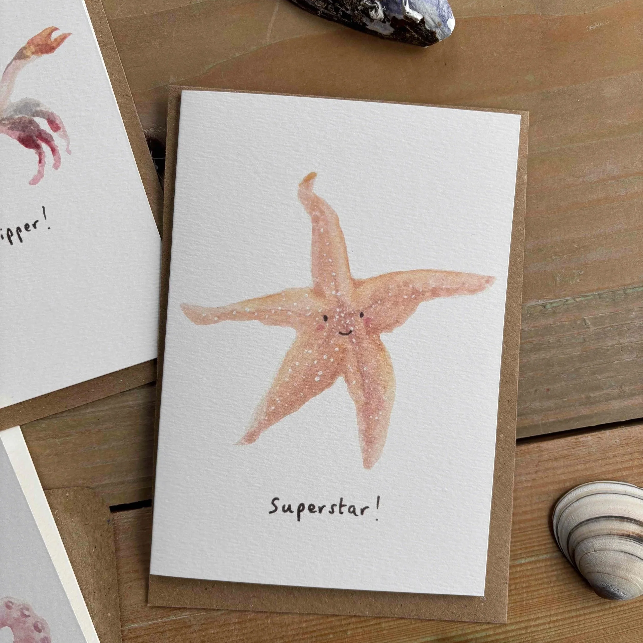 Superstar Starfish Greeting Card