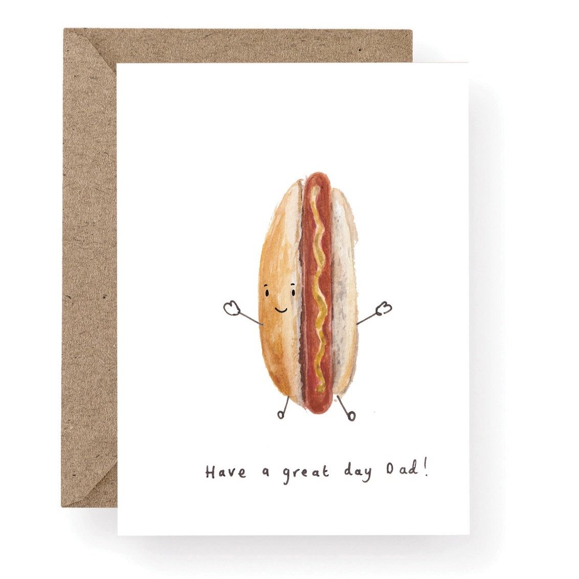 Happy Hotdog Father's Day Card