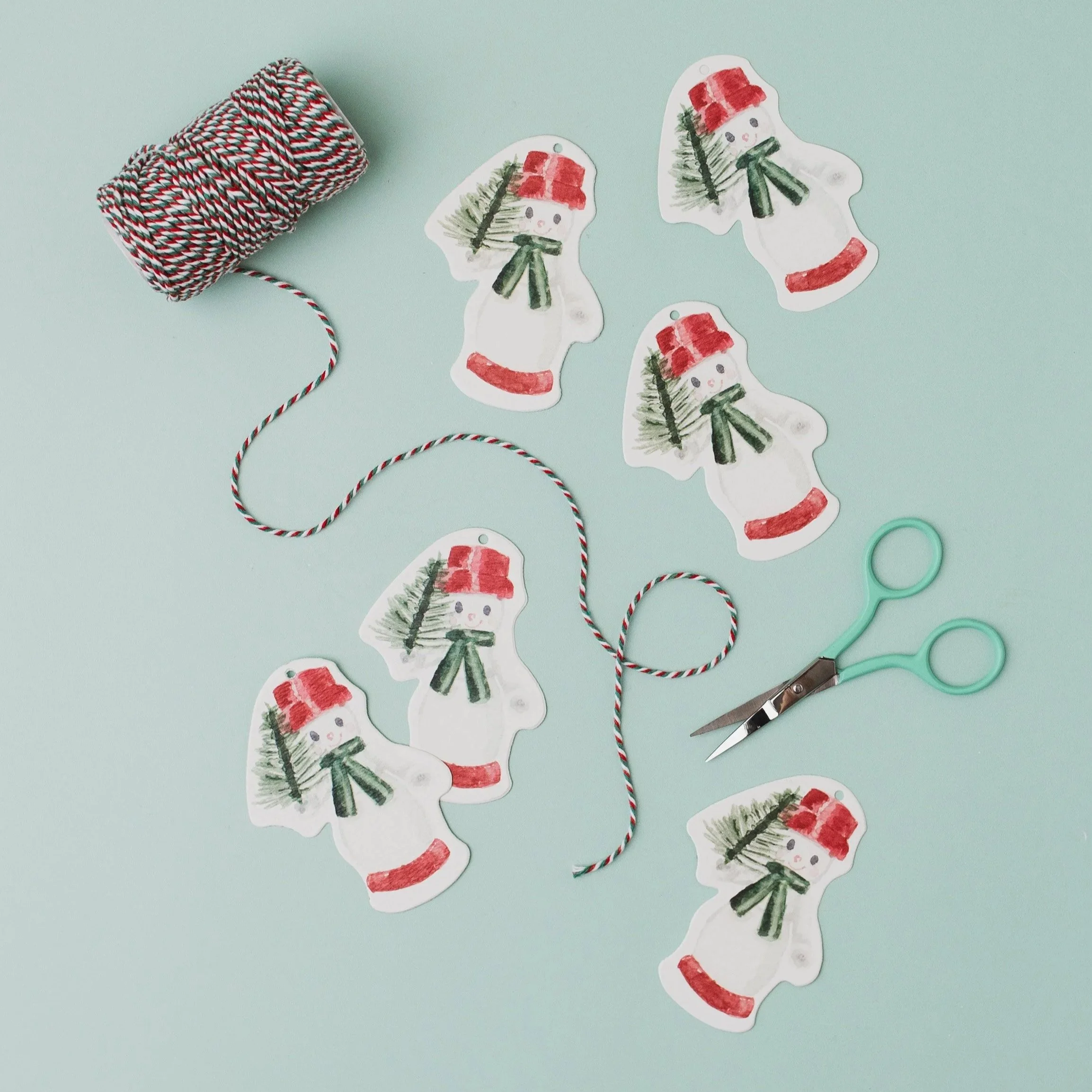 Snowman Christmas Gift Tag