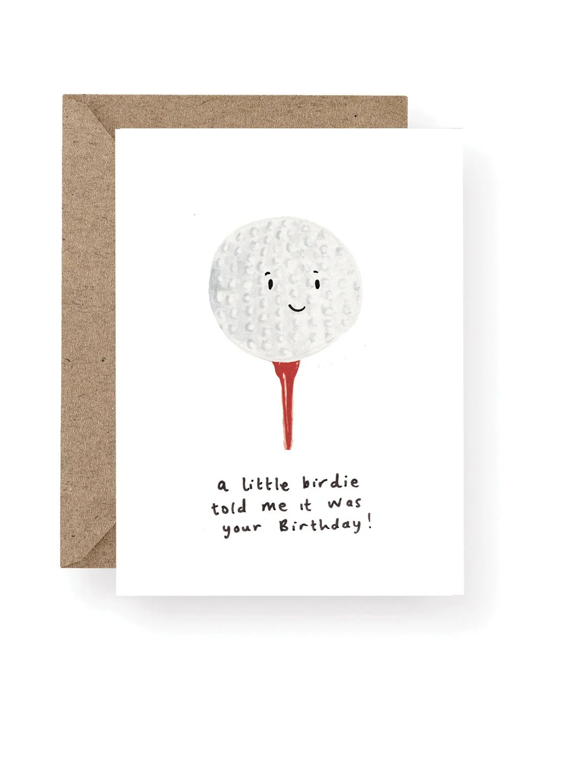Golf Ball Birthday Card