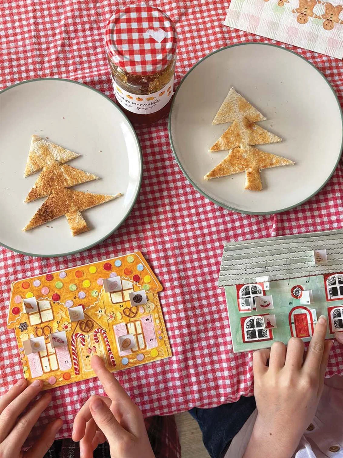 Gingerbread House Advent Calendar Christmas Card .jpg