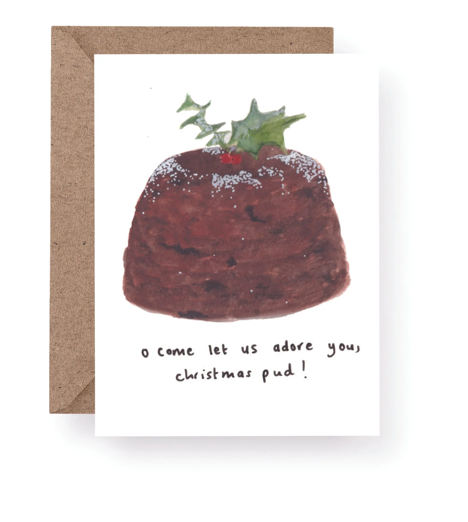 Christmas Pudding Christmas Card
