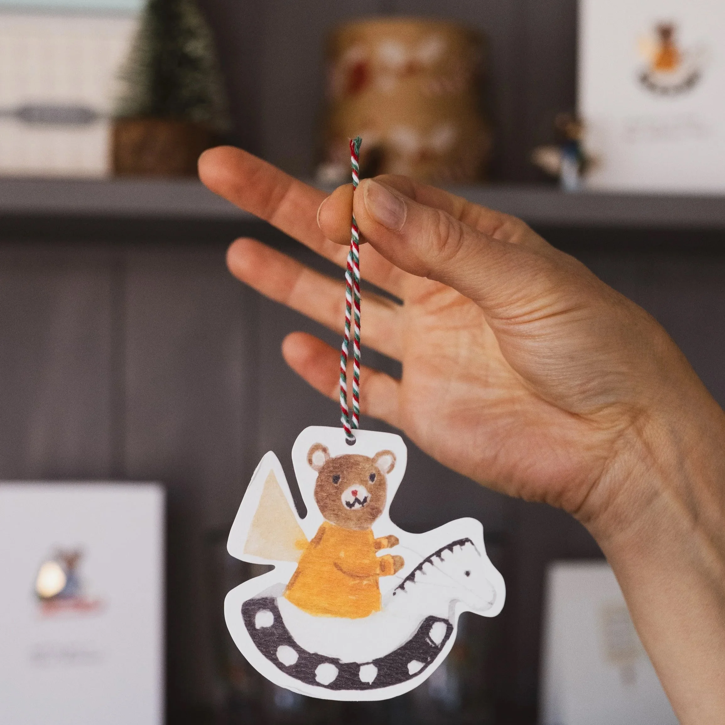 Rocking Horse Christmas Gift Tag