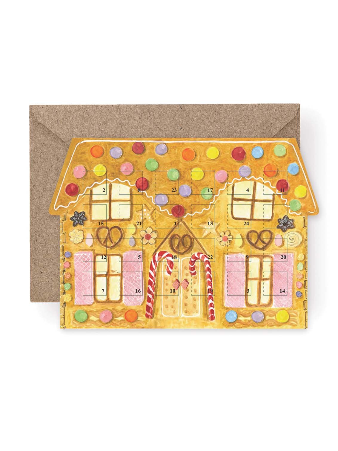 Gingerbread House Advent Card