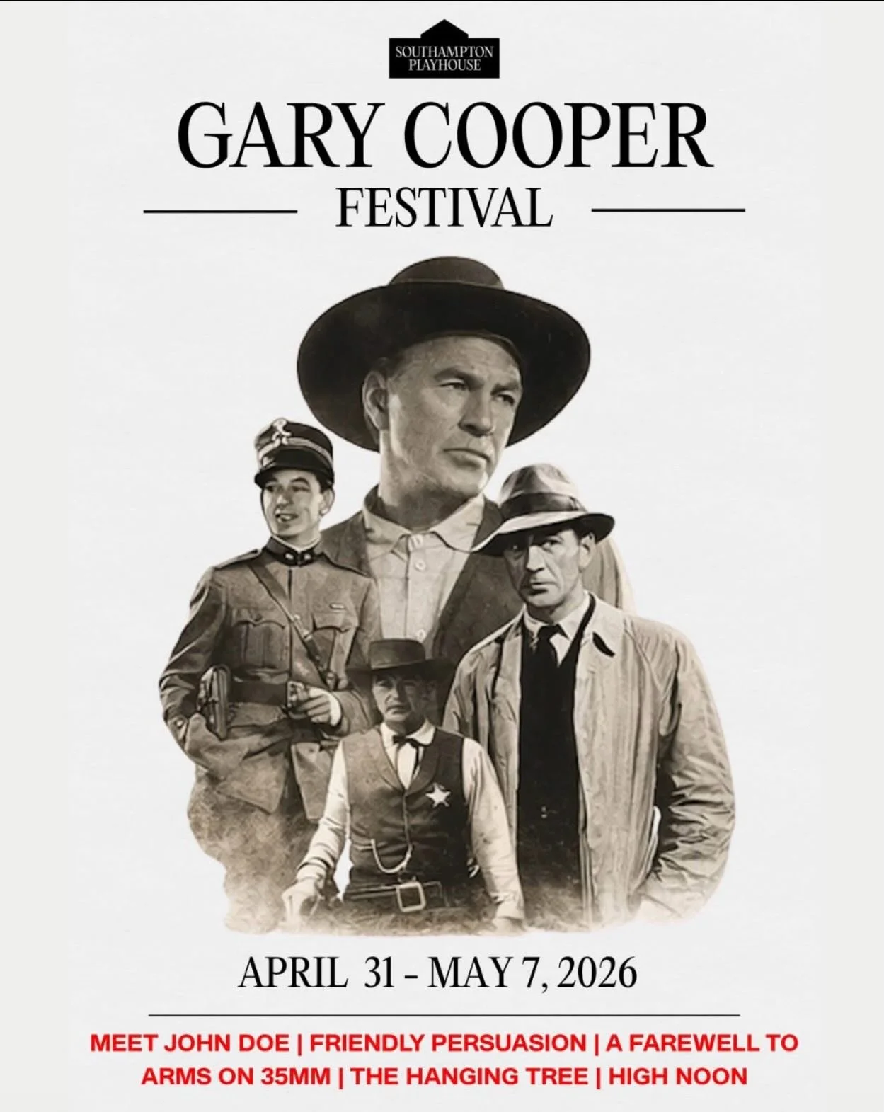 Very much looking forward to this weekend in South Hampton for the 2nd annual Gary Cooper Film Festival!

For decades, Cooper was one of Hollywood&rsquo;s most treasured movie stars &mdash; and he spent many summers with his family in Southampton.
Th