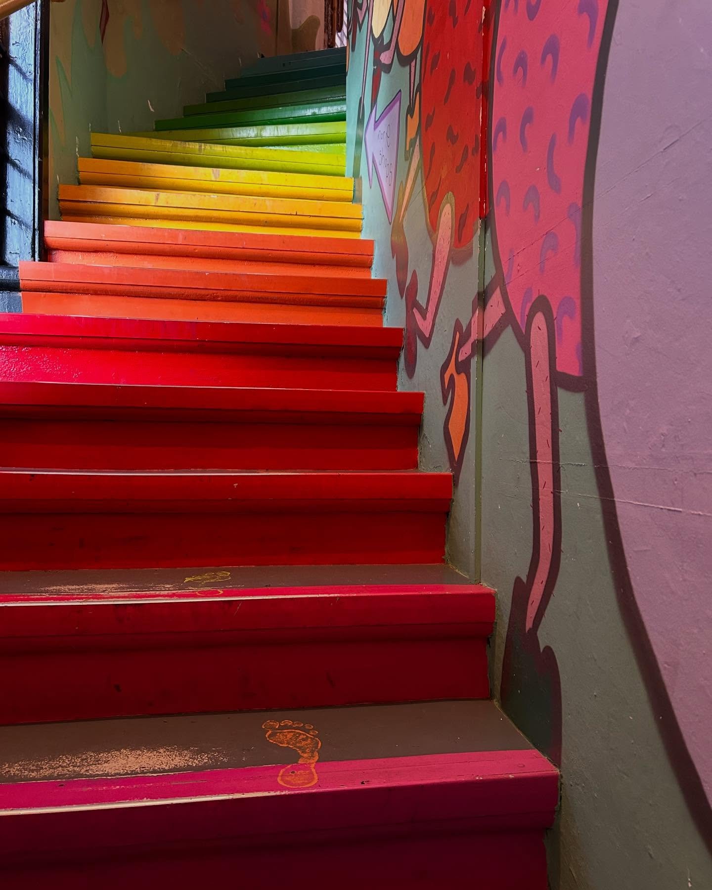 ✍🏻 Most people that walk these stairs don’t even notice the orange footprint imprinted on the bottom to last step. For me, it’s a daily reminder of the last time I ever saw my best friend. It’s been fifteen years since then, but I
