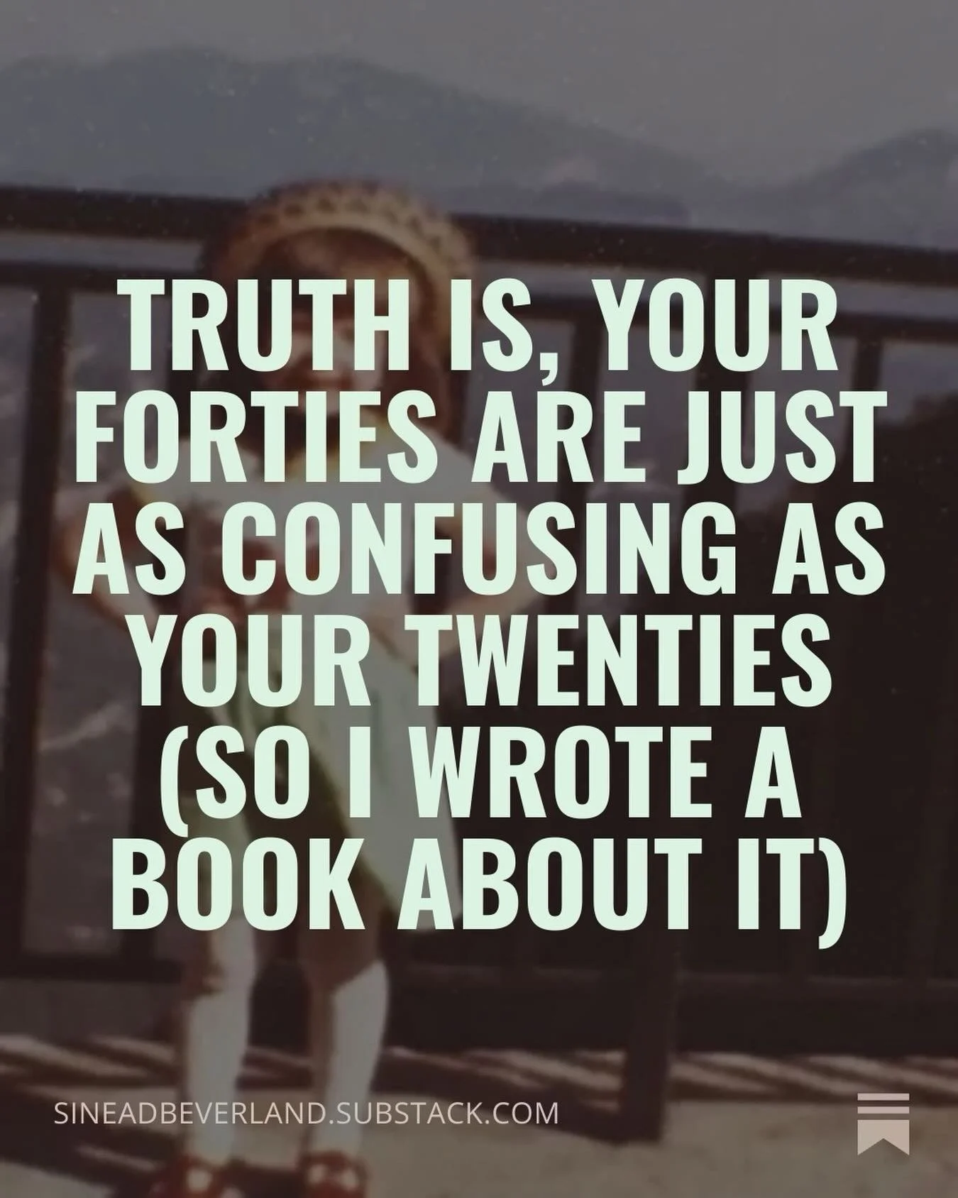 I&rsquo;ve written a book, so I wrote a Substack post about why I&rsquo;ve written a book. (Link in bio or go to https://bit.ly/wroteabook)

Navigating your forties is no picnic despite the empowerment and embracing of your authentic self that the so