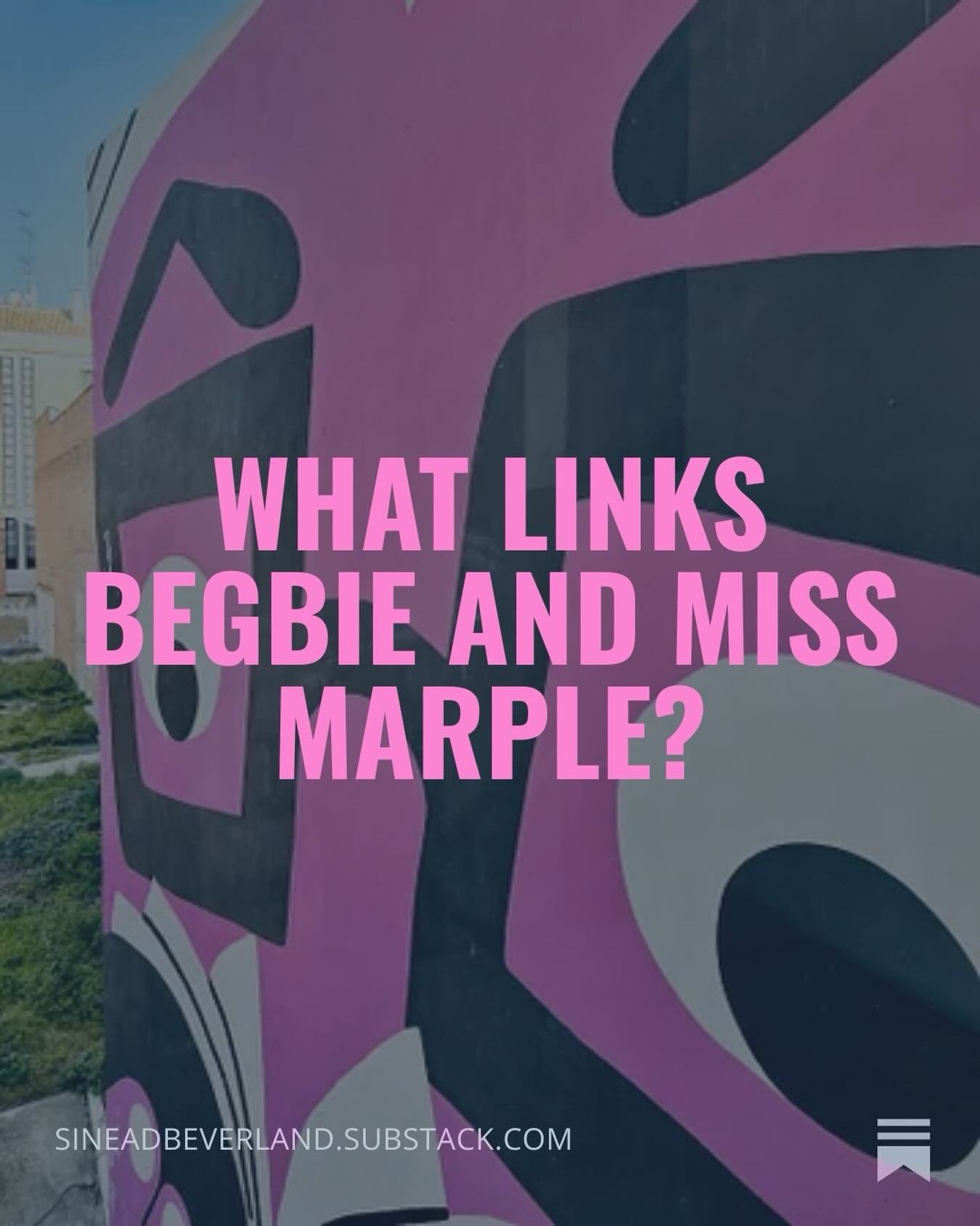 👀 Read my Substack article to find out&hellip;(heavy hint: it might have something to do with book to screen icons)

Link in bio or go to https://bit.ly/BegbieMarple

#Writing #Characters #Book #Film