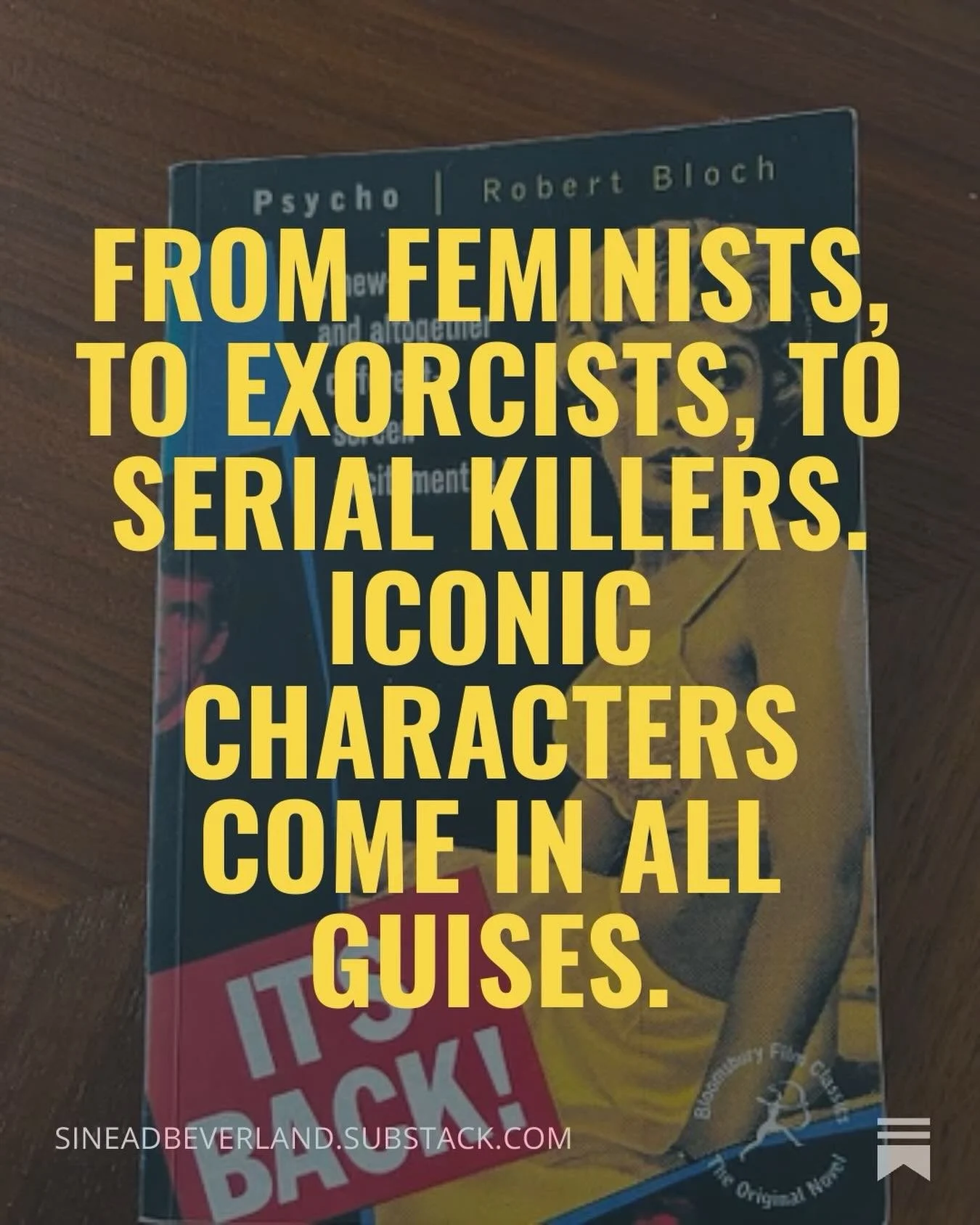 I promised myself I&rsquo;d write a Substack post each month, and as I&rsquo;m still obsessing about book to film characters, this seemed like a no brainer - &lsquo;My top 5 book to screen characters from non-UK authors&rsquo;. Is your fave there? 

