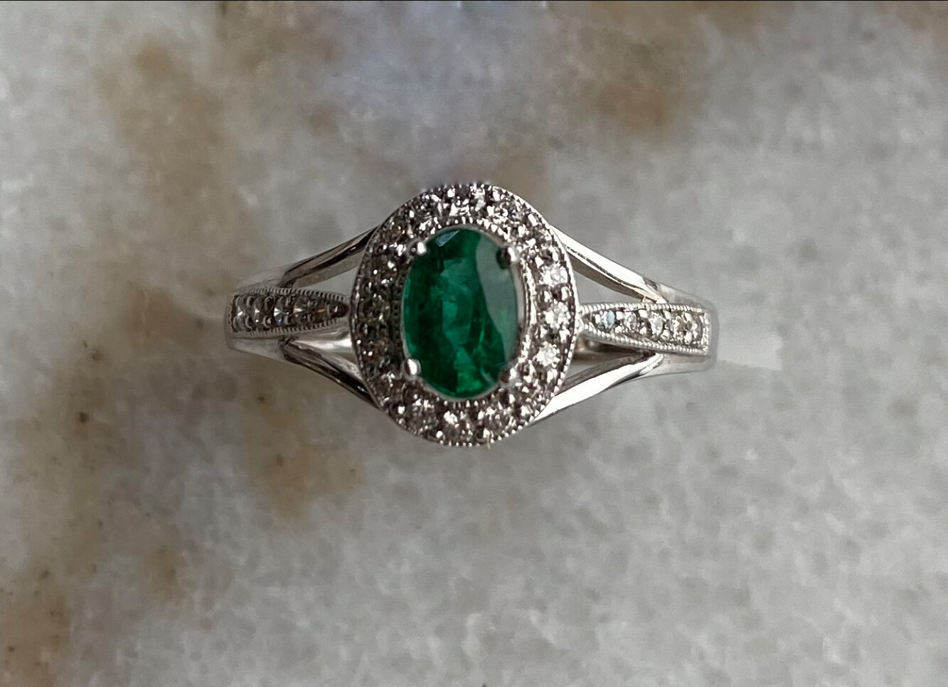 Emerald & Diamond Ring