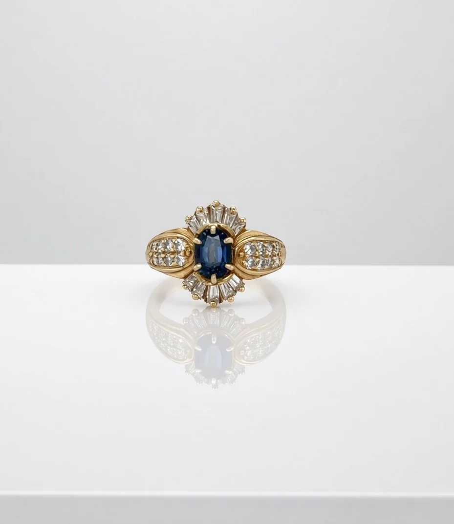 Sapphire & Diamond Ring