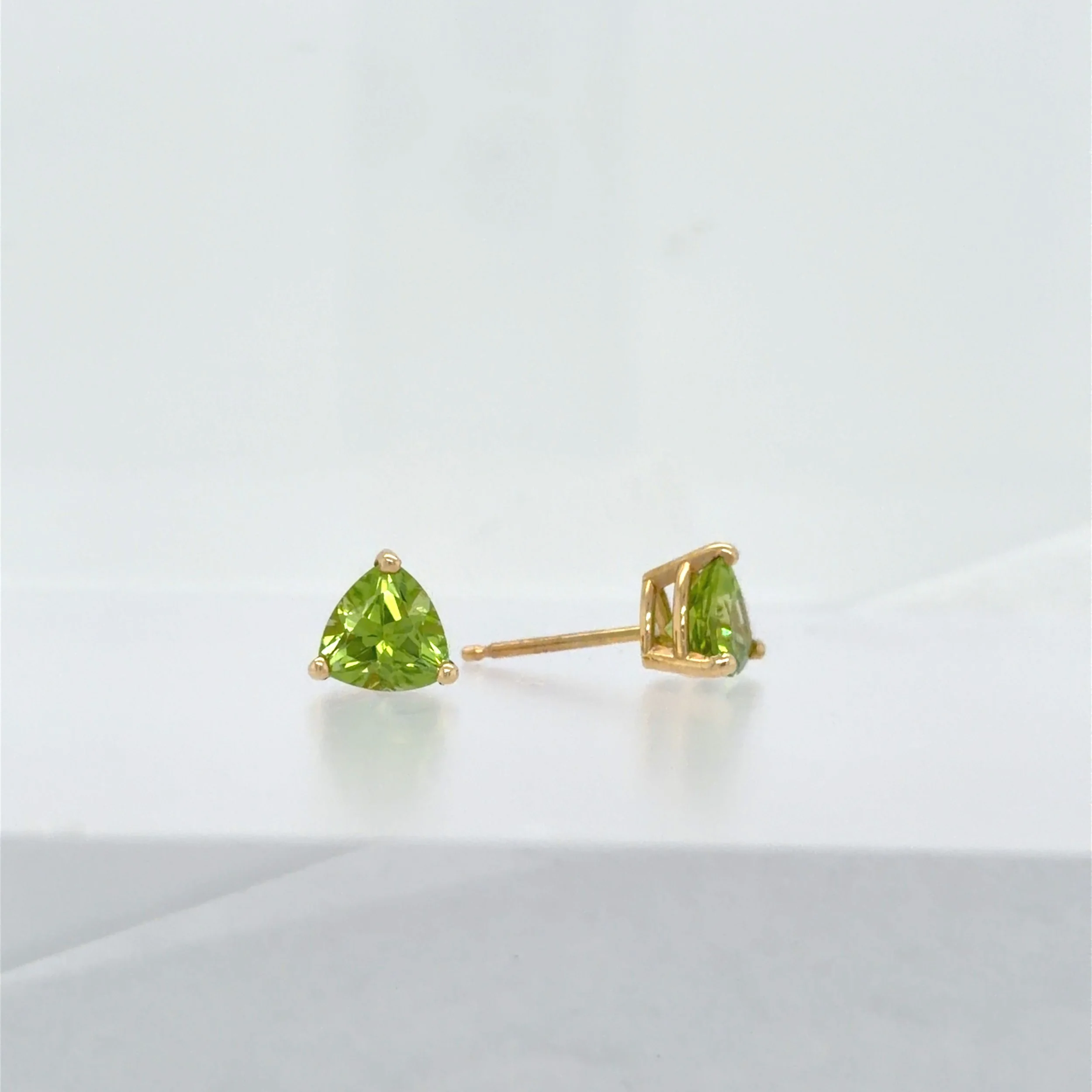 Peridot Stud Earrings